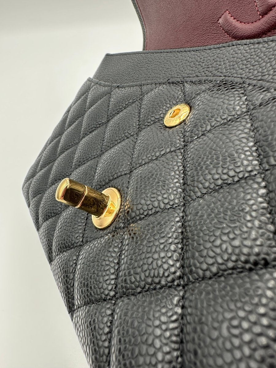 CHANEL Medium Caviar Double Flap Black GHW - Carly Julia Sells Stuff, LLC