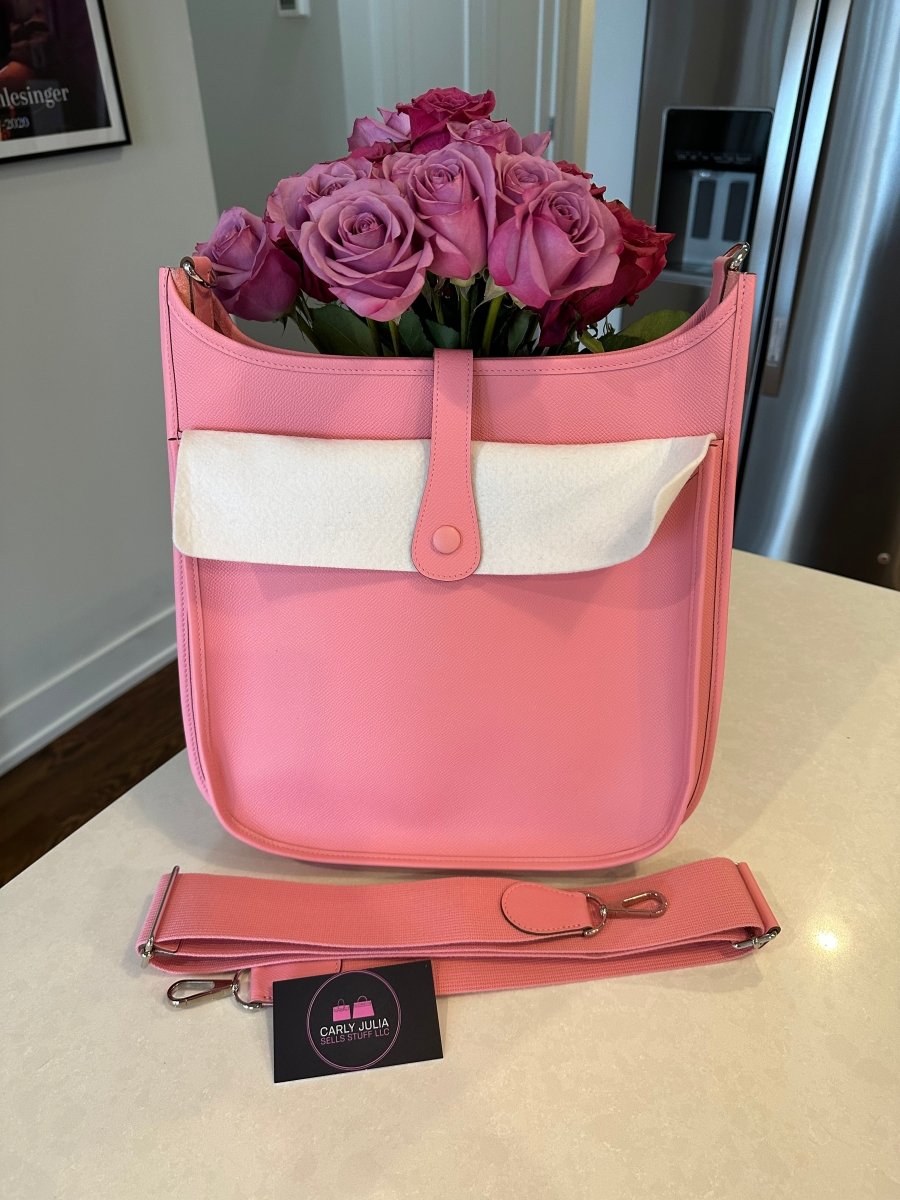 Hermes Evelyne III GM Rose Confetti - Carly Julia Sells Stuff, LLC