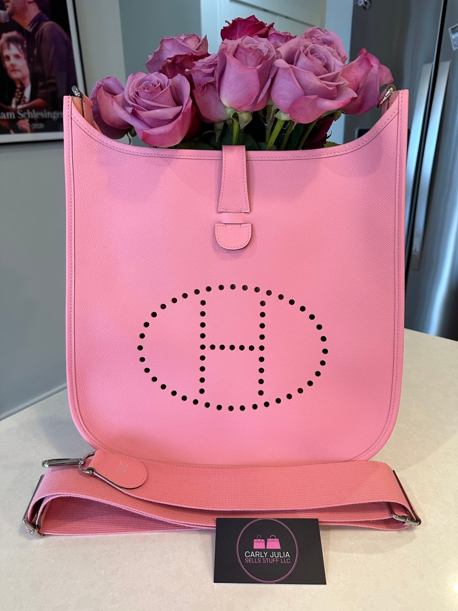 Hermes Evelyne III GM Rose Confetti - Carly Julia Sells Stuff, LLC
