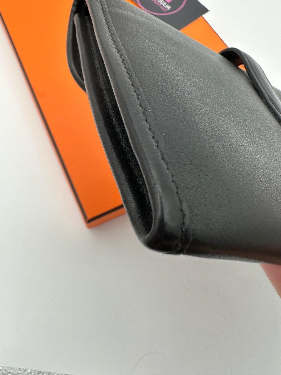 Hermes Jige Duo Wallet Noir PHW - Carly Julia Sells Stuff, LLC