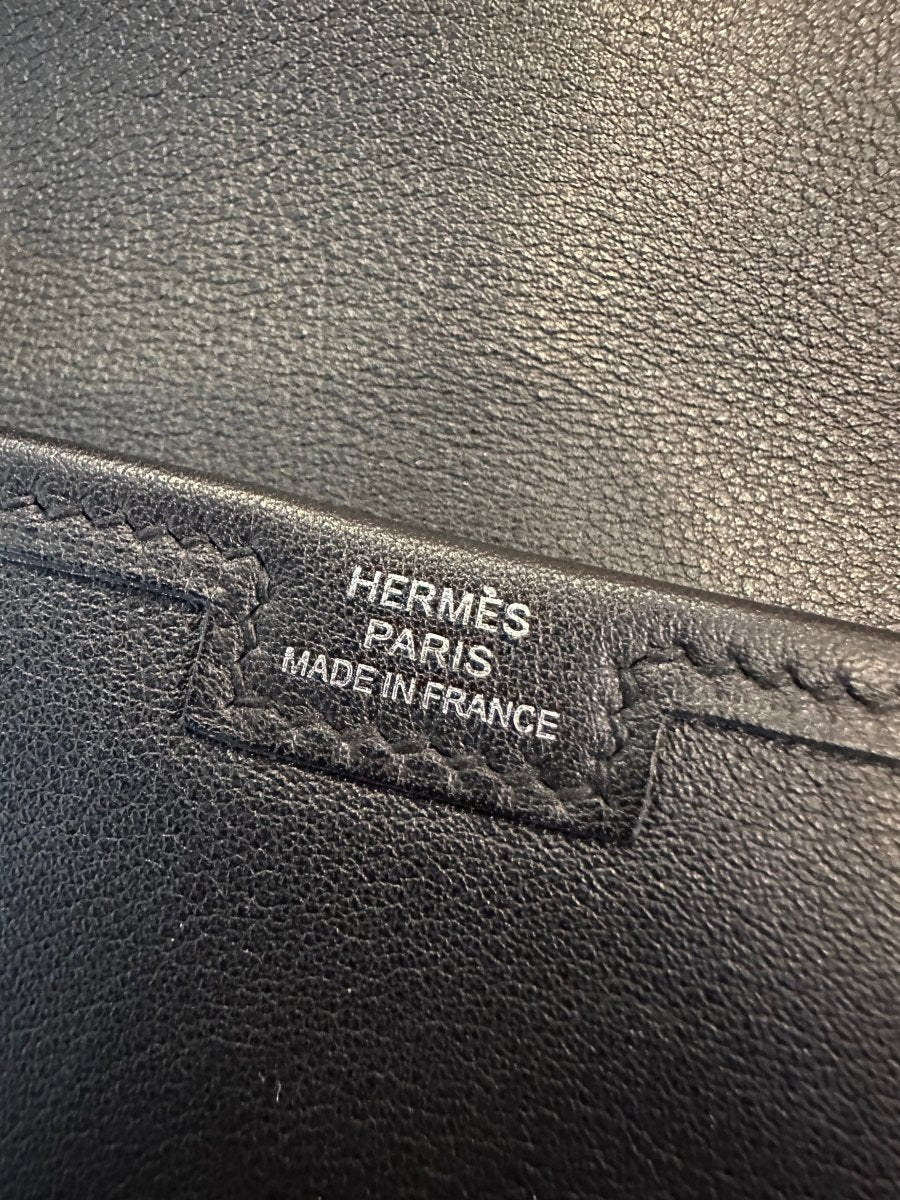 Hermes Jige Duo Wallet Noir PHW - Carly Julia Sells Stuff, LLC