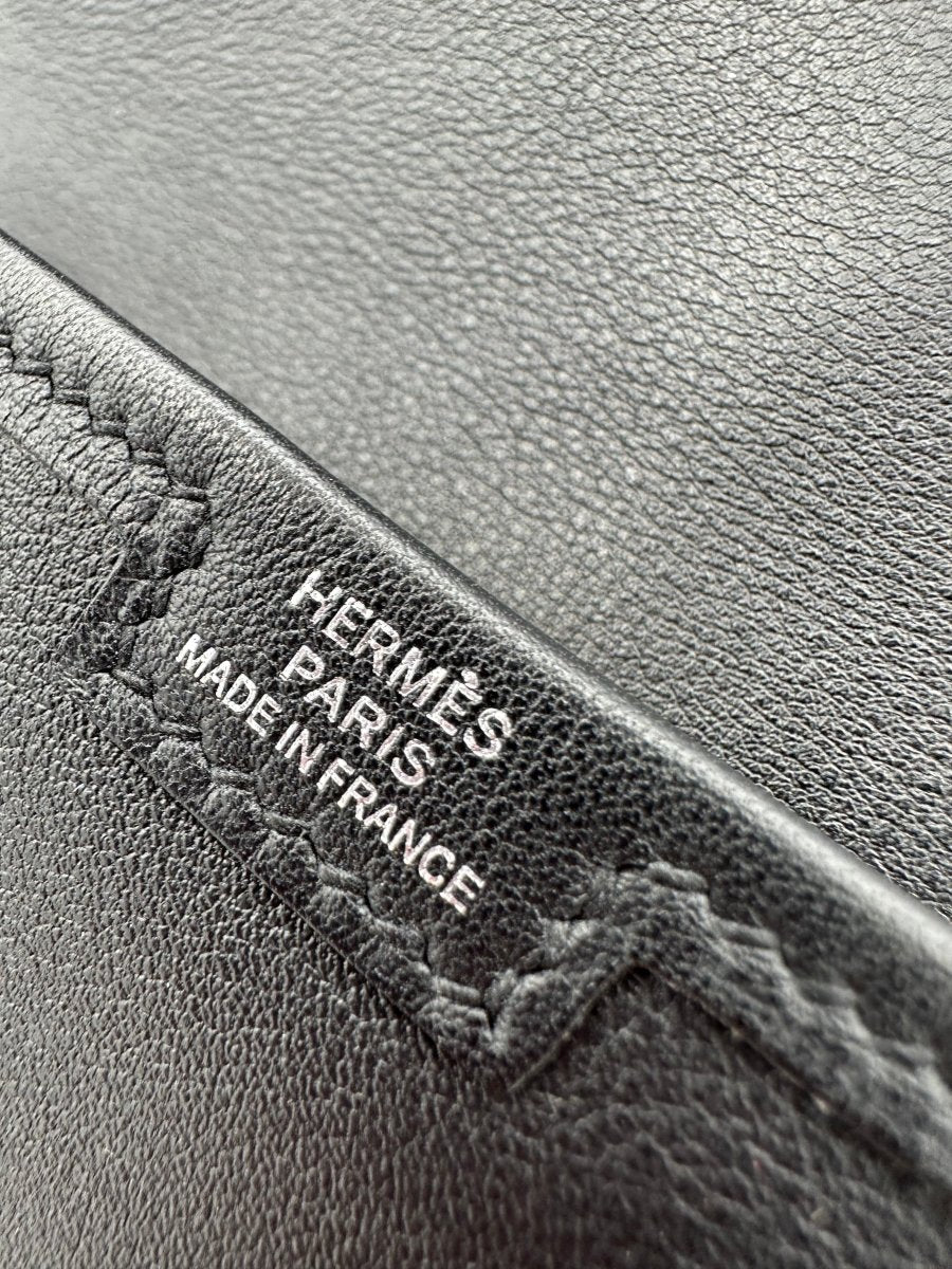 Hermes Jige Duo Wallet Noir PHW - Carly Julia Sells Stuff, LLC