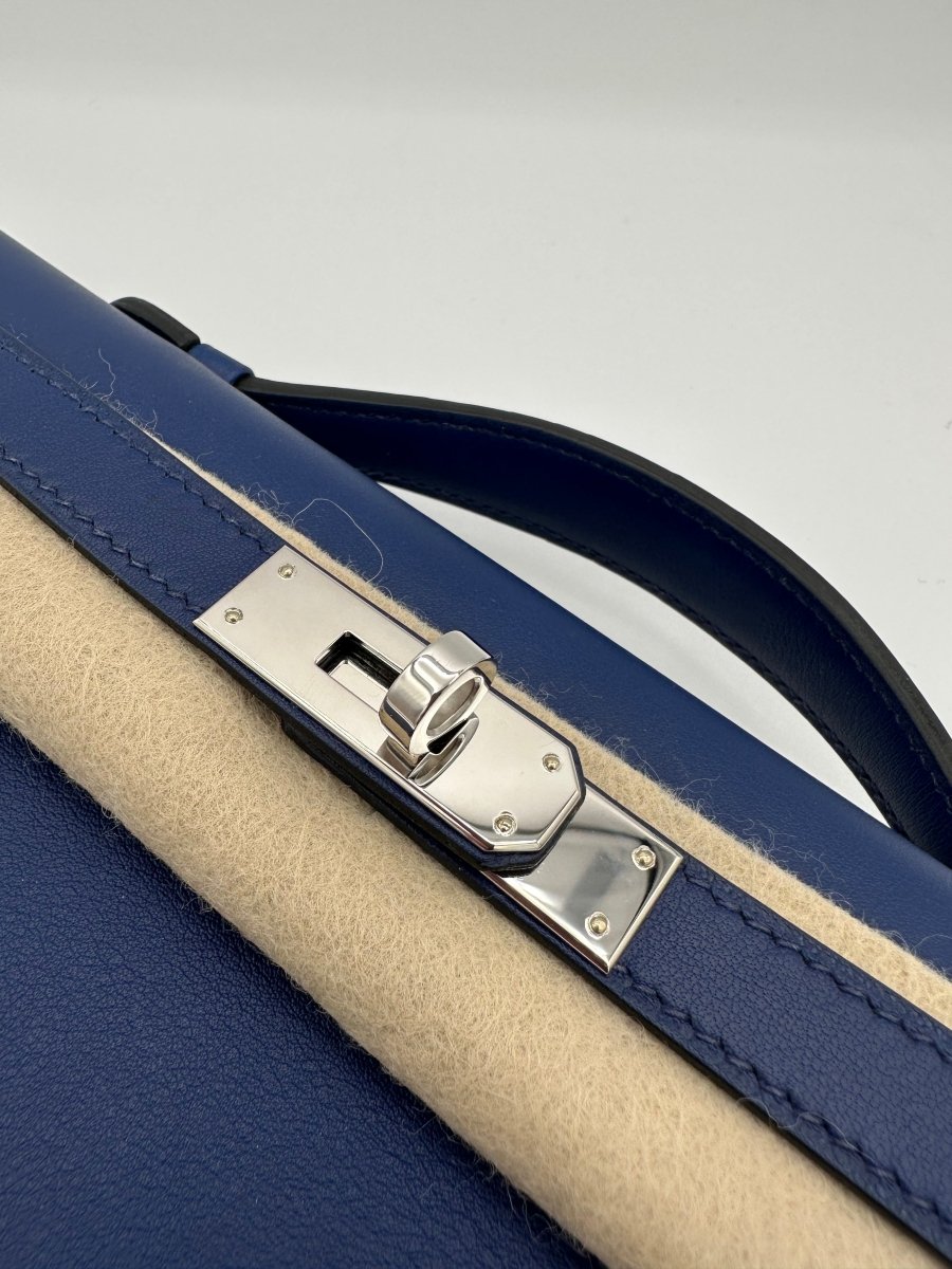 Hermes Kelly Cut Blue Sapphire PHW - Carly Julia Sells Stuff, LLC