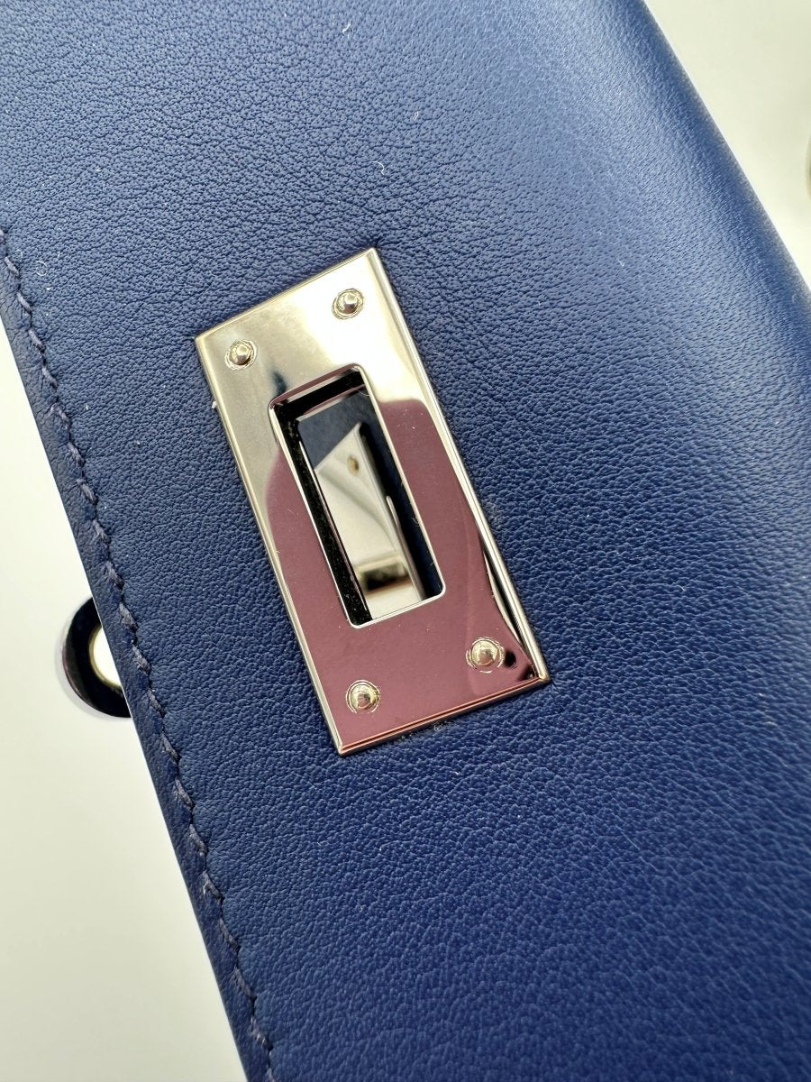 Hermes Kelly Cut Blue Sapphire PHW - Carly Julia Sells Stuff, LLC