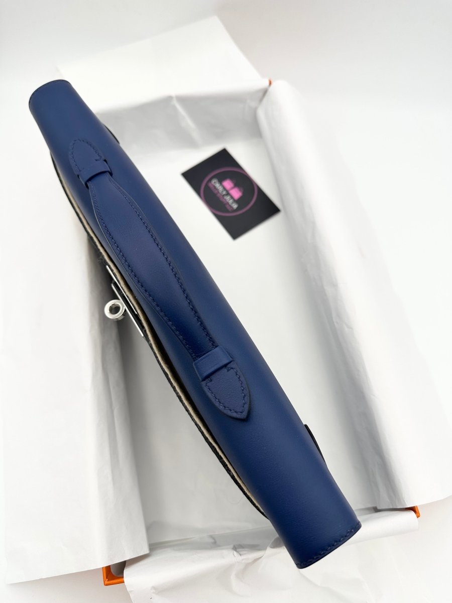 Hermes Kelly Cut Blue Sapphire PHW - Carly Julia Sells Stuff, LLC