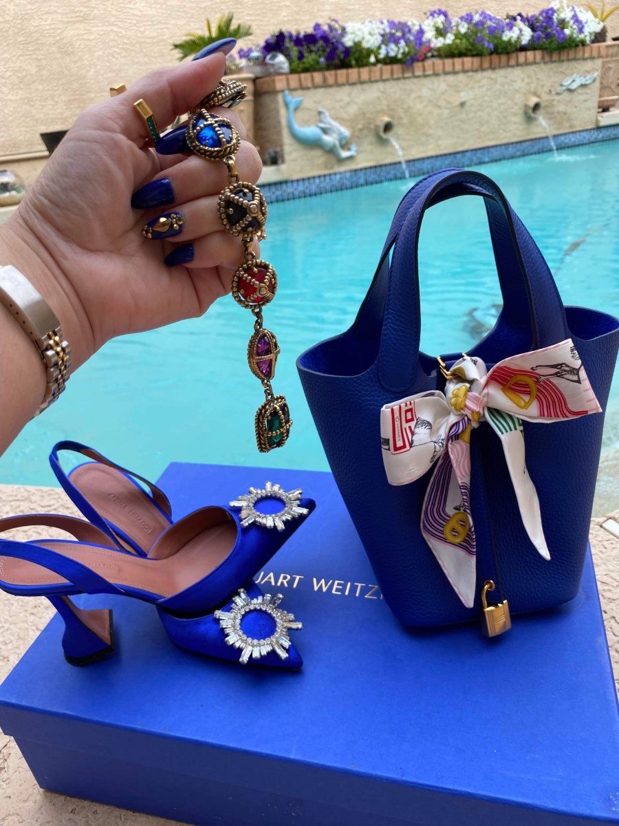 Hermes Picotin 18 Bleu Sapphire GHW - Carly Julia Sells Stuff, LLC