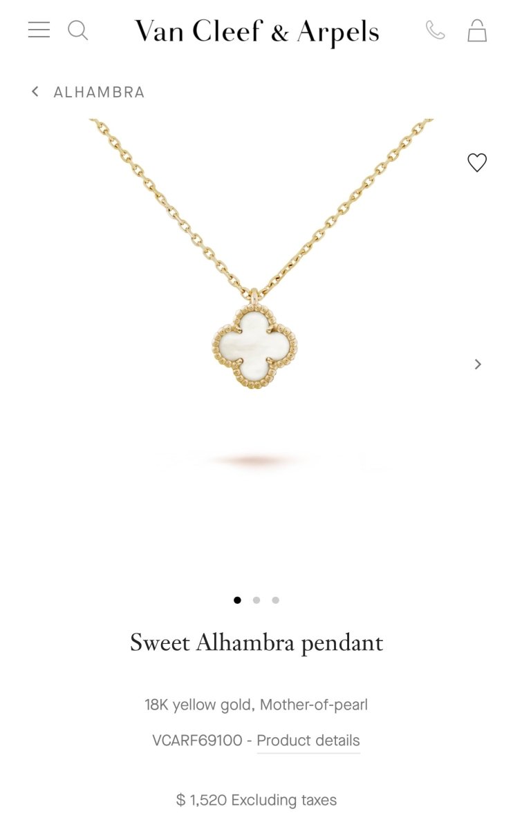 Van Cleef & Arpels Sweet Alhambra - Carly Julia Sells Stuff, LLC