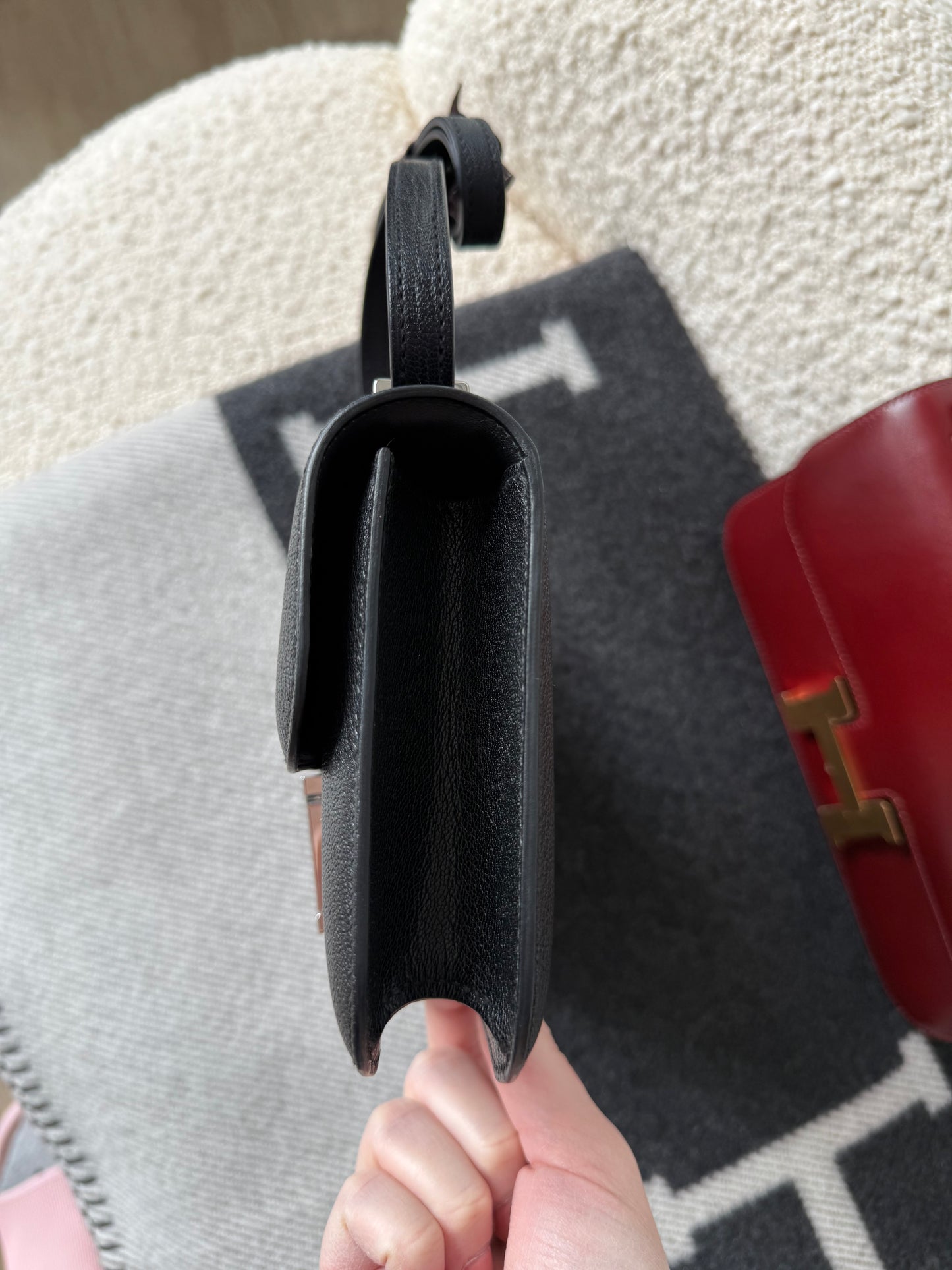 Hermes 2024 Constance Elan Noir Chèvre PHW