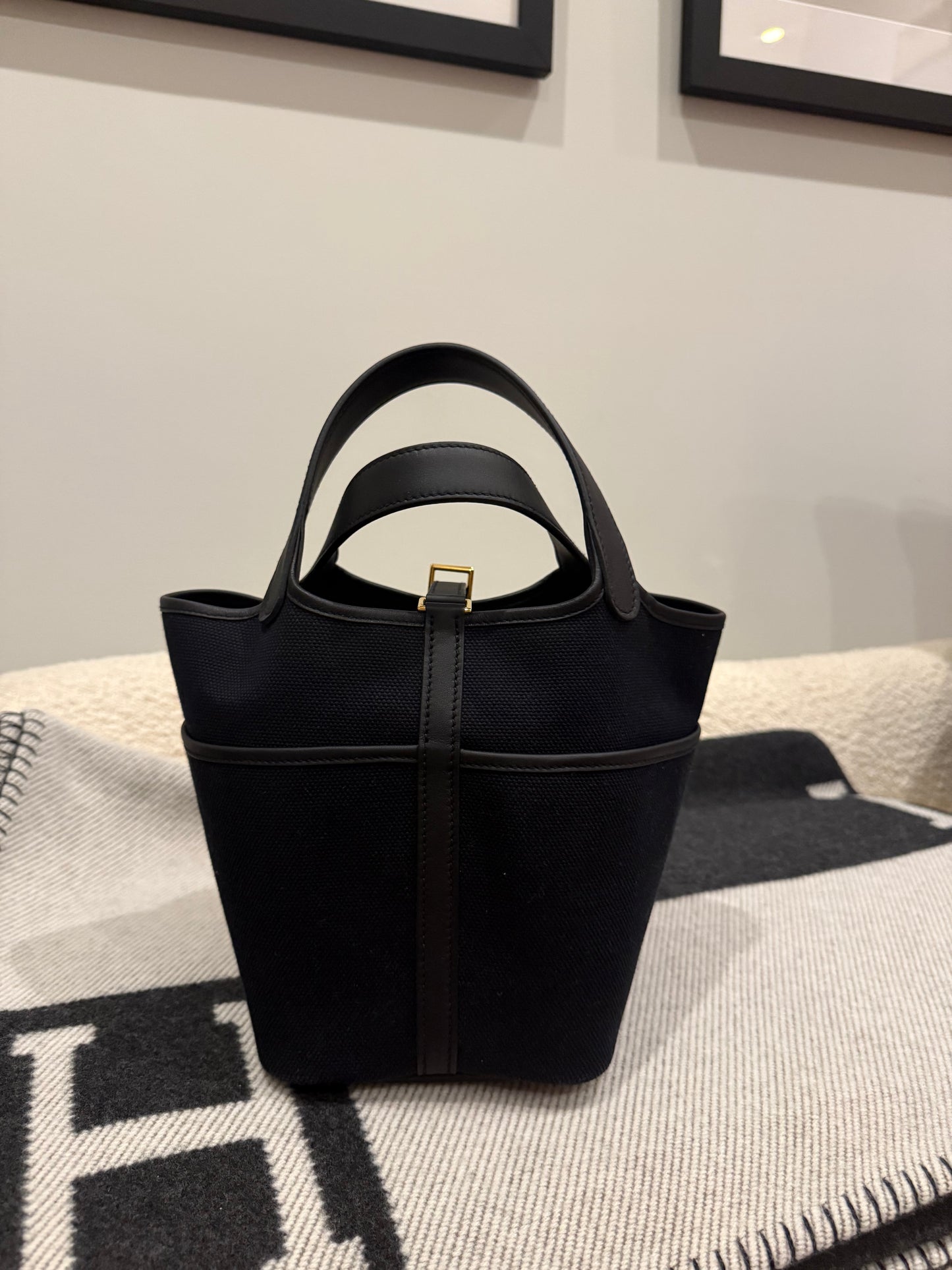 Hermes Cargo Picotin 18 Noir GHW
