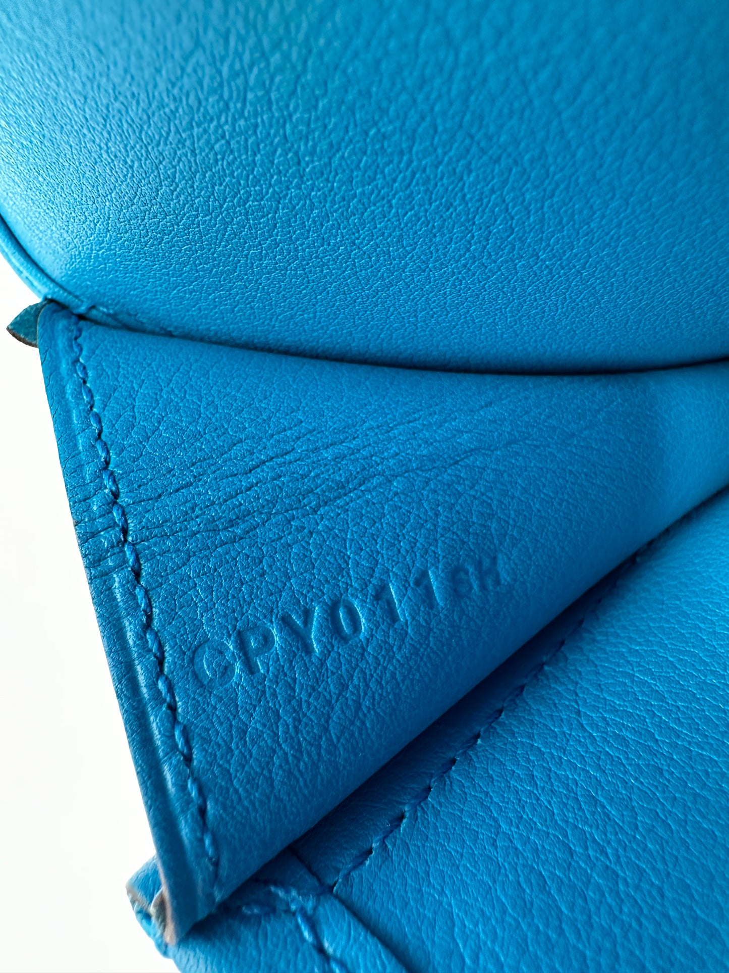 Hermès Jige Elan 29 Bleu Clutch