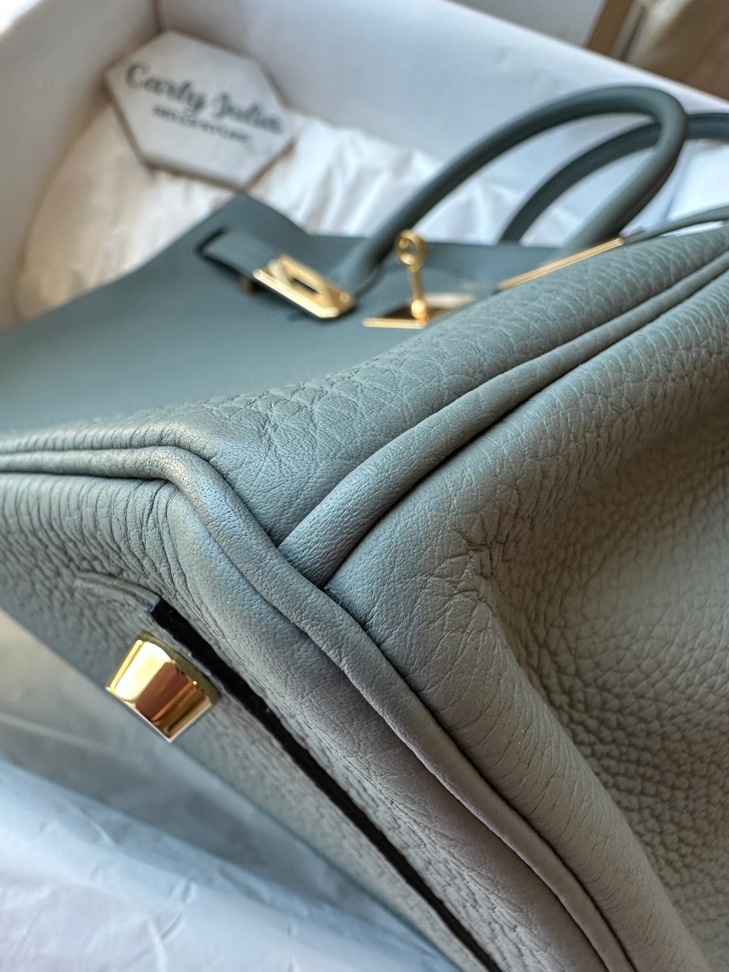 Hermes Birkin 30 Togo Vert Amande GHW