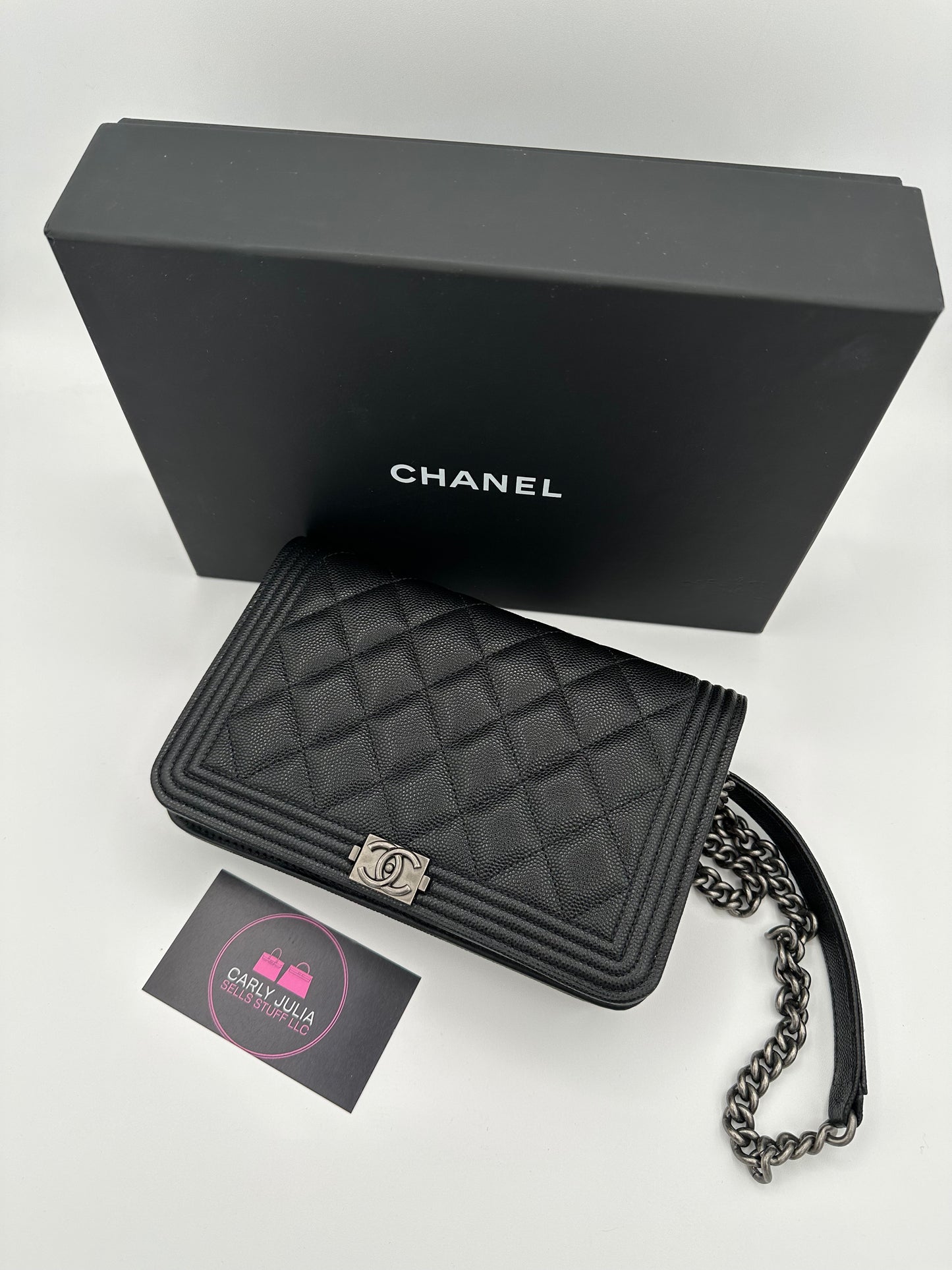 CHANEL 2022 Caviar Boy WOC