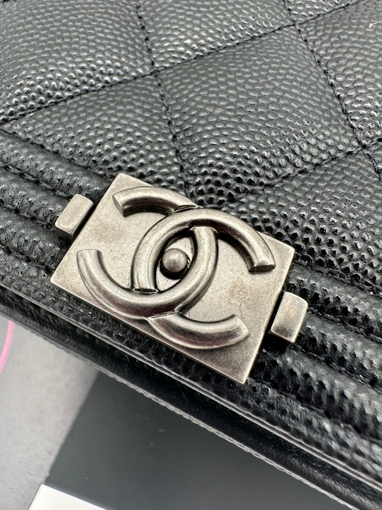 CHANEL 2022 Caviar Boy WOC