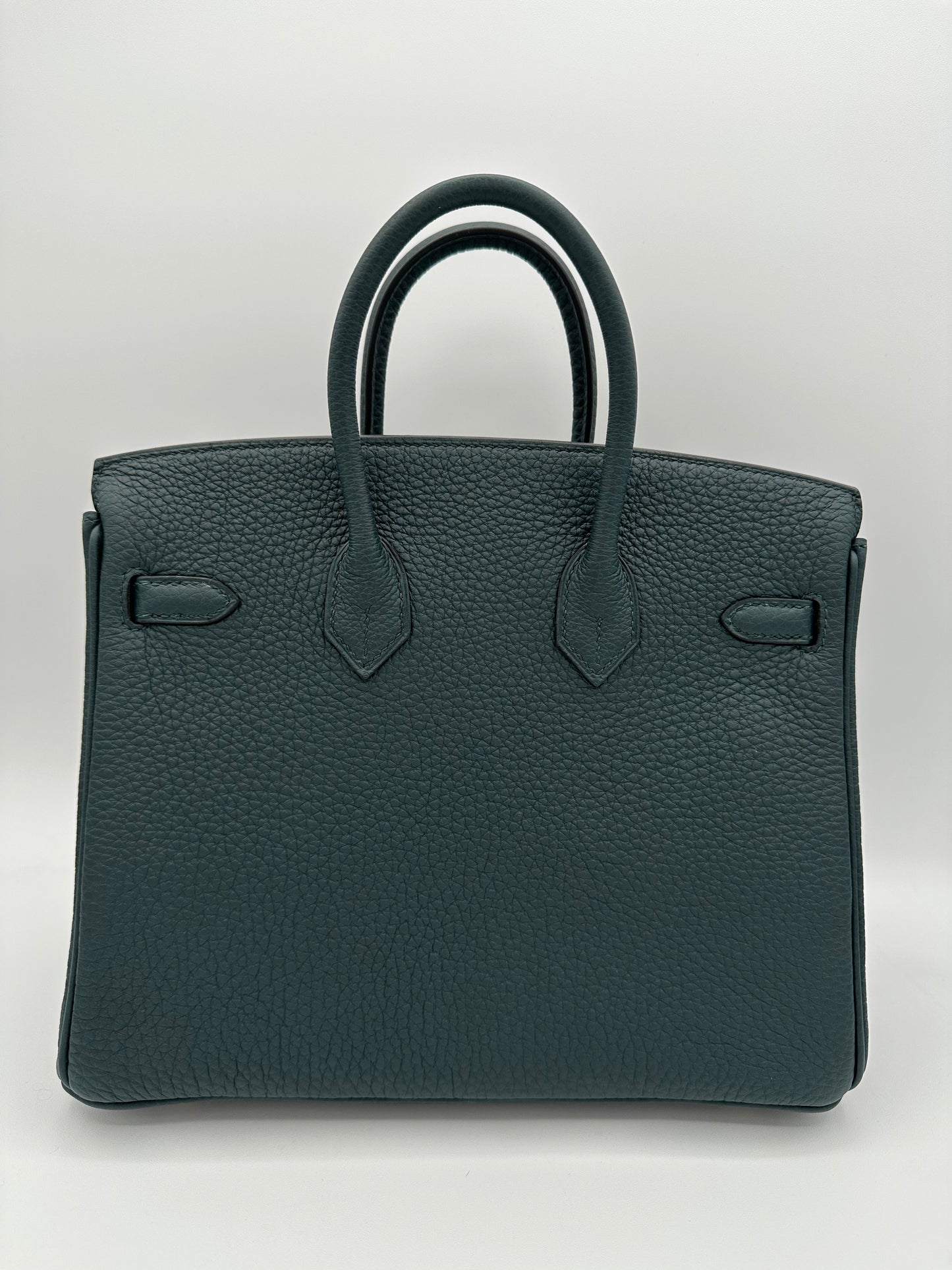 Hermes Brand New Birkin 25 Vert Cypress GHW