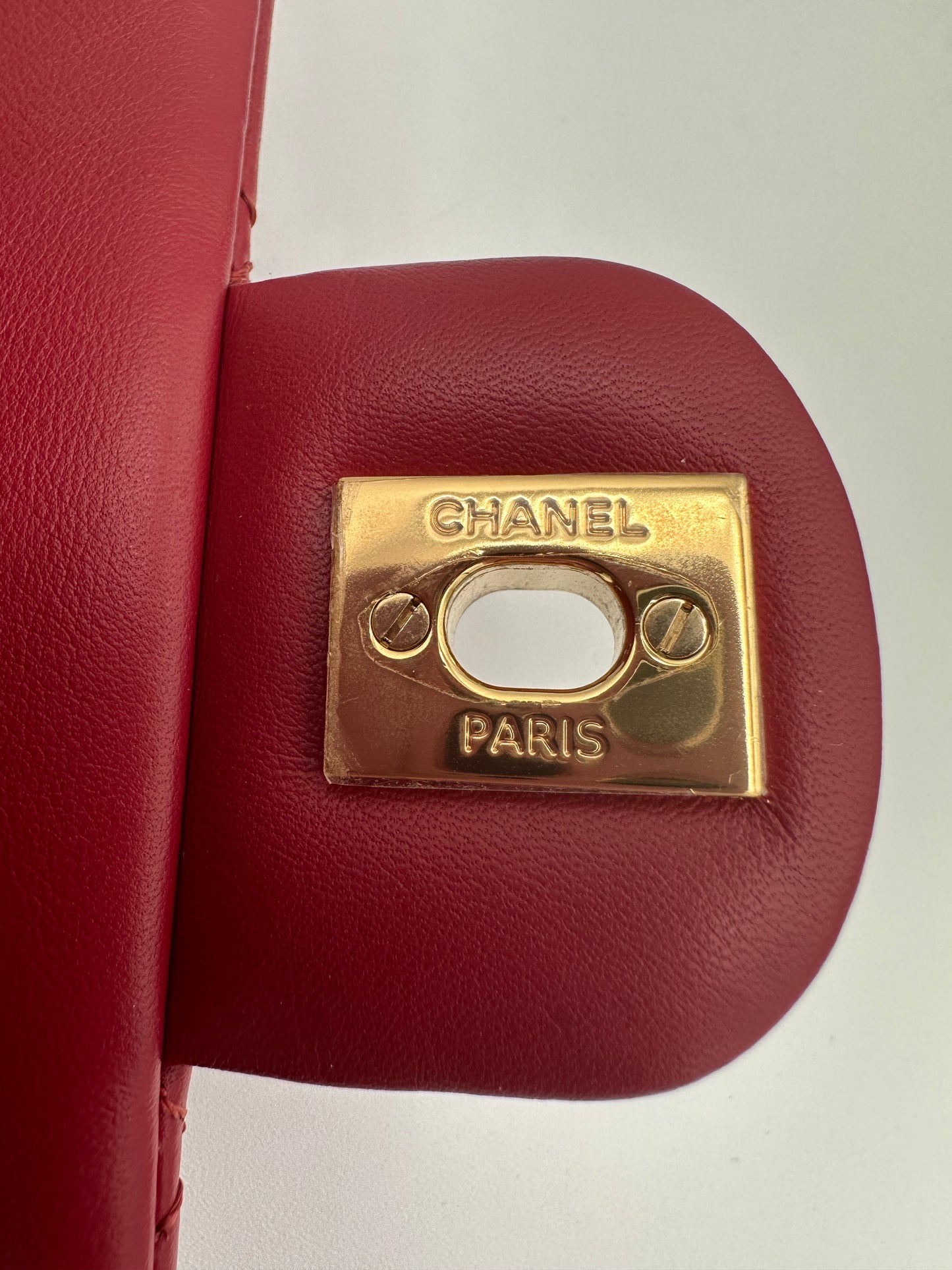 CHANEL Red Quilted Small Urban Spirit Backpack