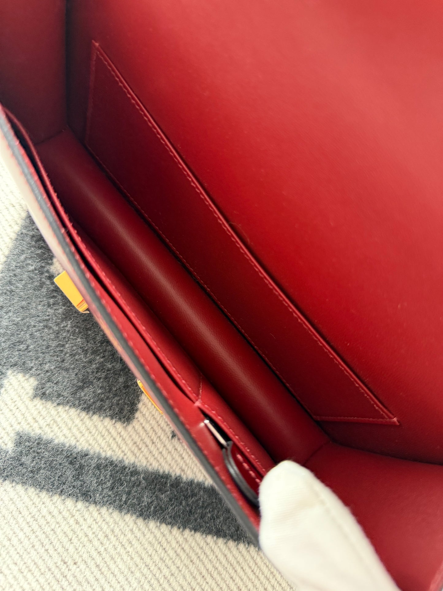 Hermes Constance Elan Rouge H Box Leather GHW