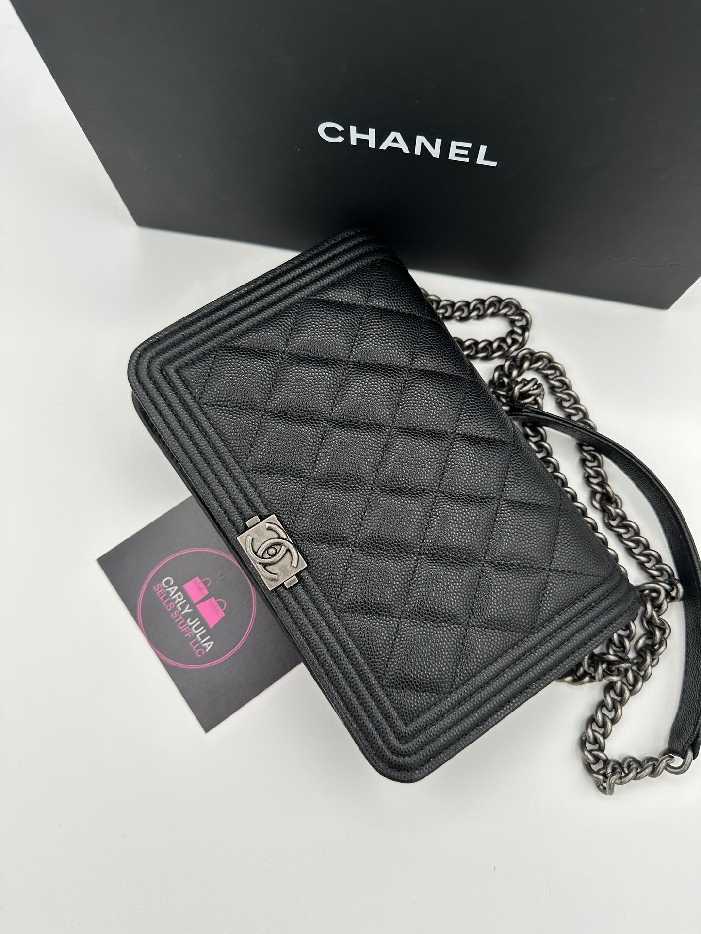 CHANEL 2022 Caviar Boy WOC