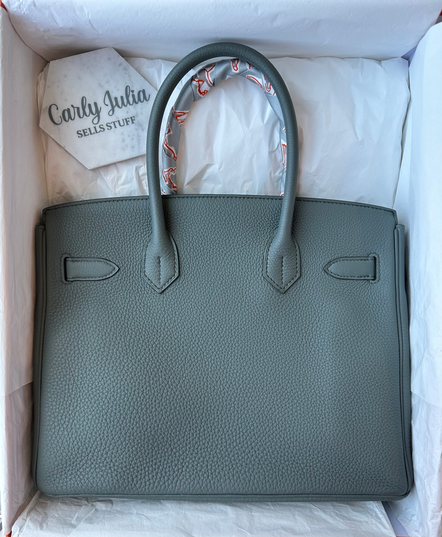 Hermes Birkin 30 Togo Vert Amande GHW