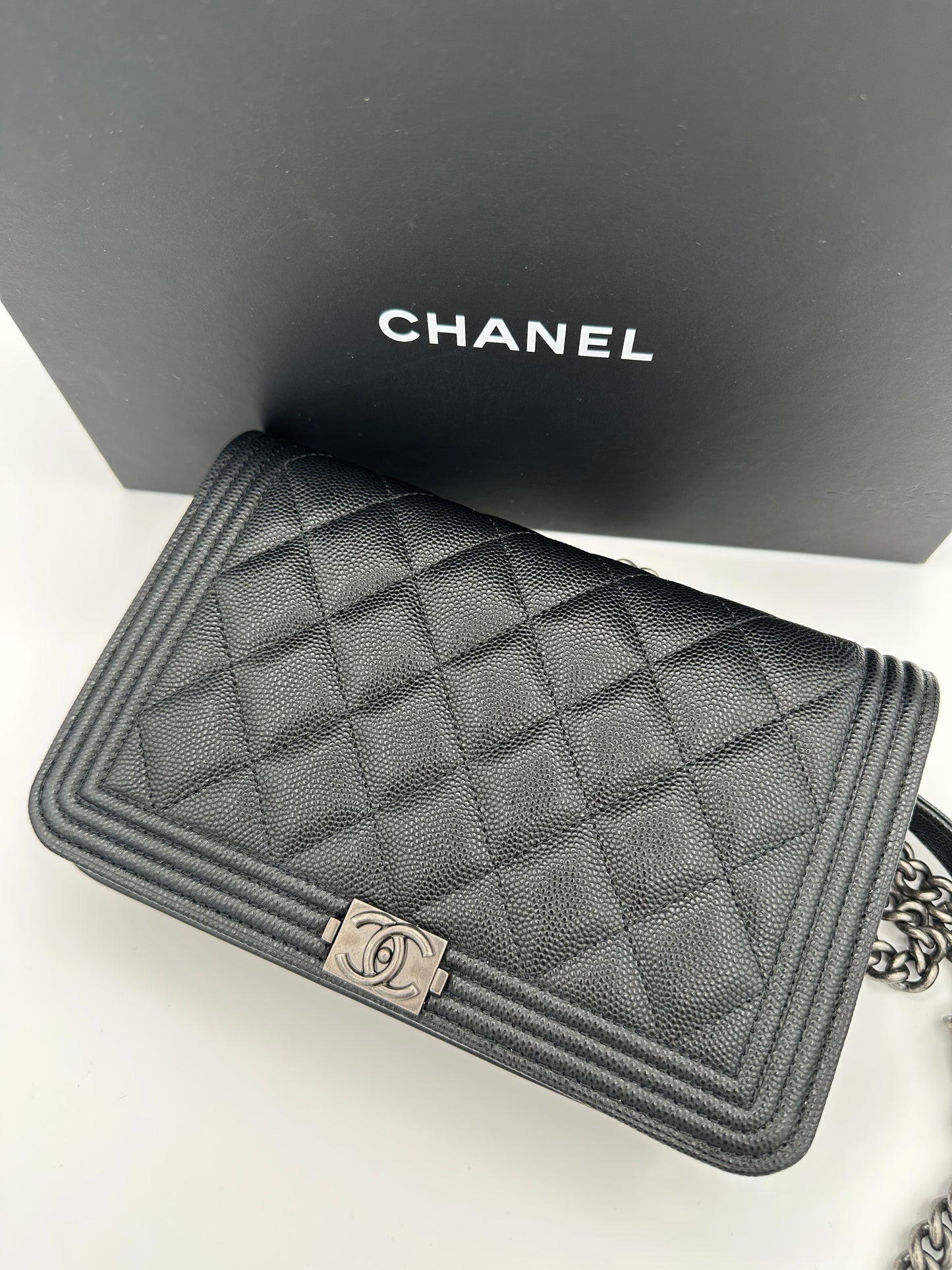 CHANEL 2022 Caviar Boy WOC