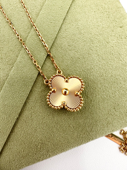 Van Cleef & Arpels Vintage Alhambra Guilloché Pendant