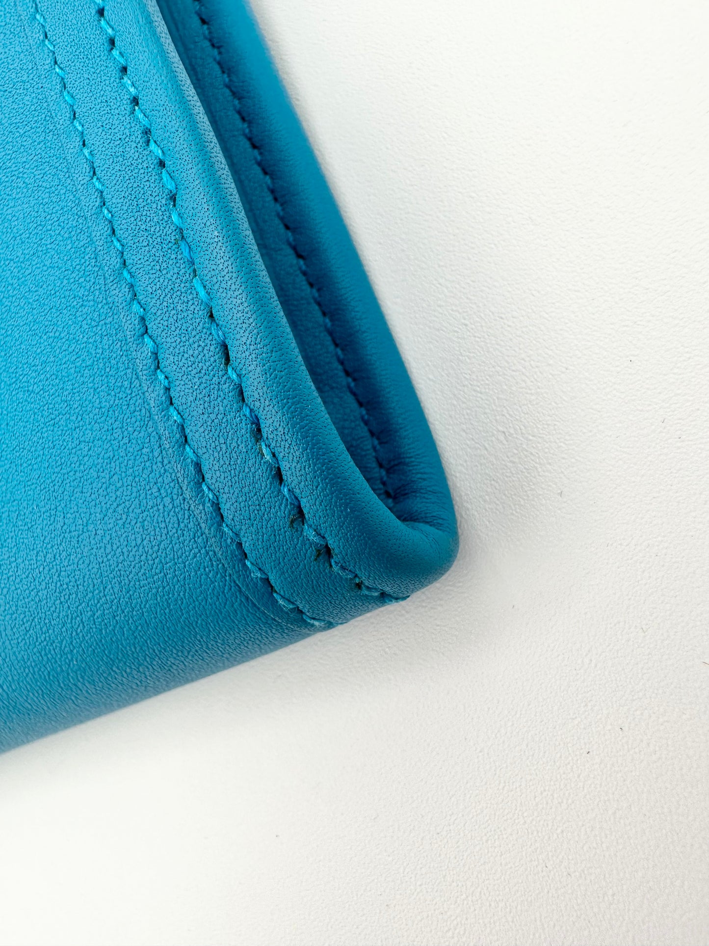 Hermès Jige Elan 29 Bleu Clutch