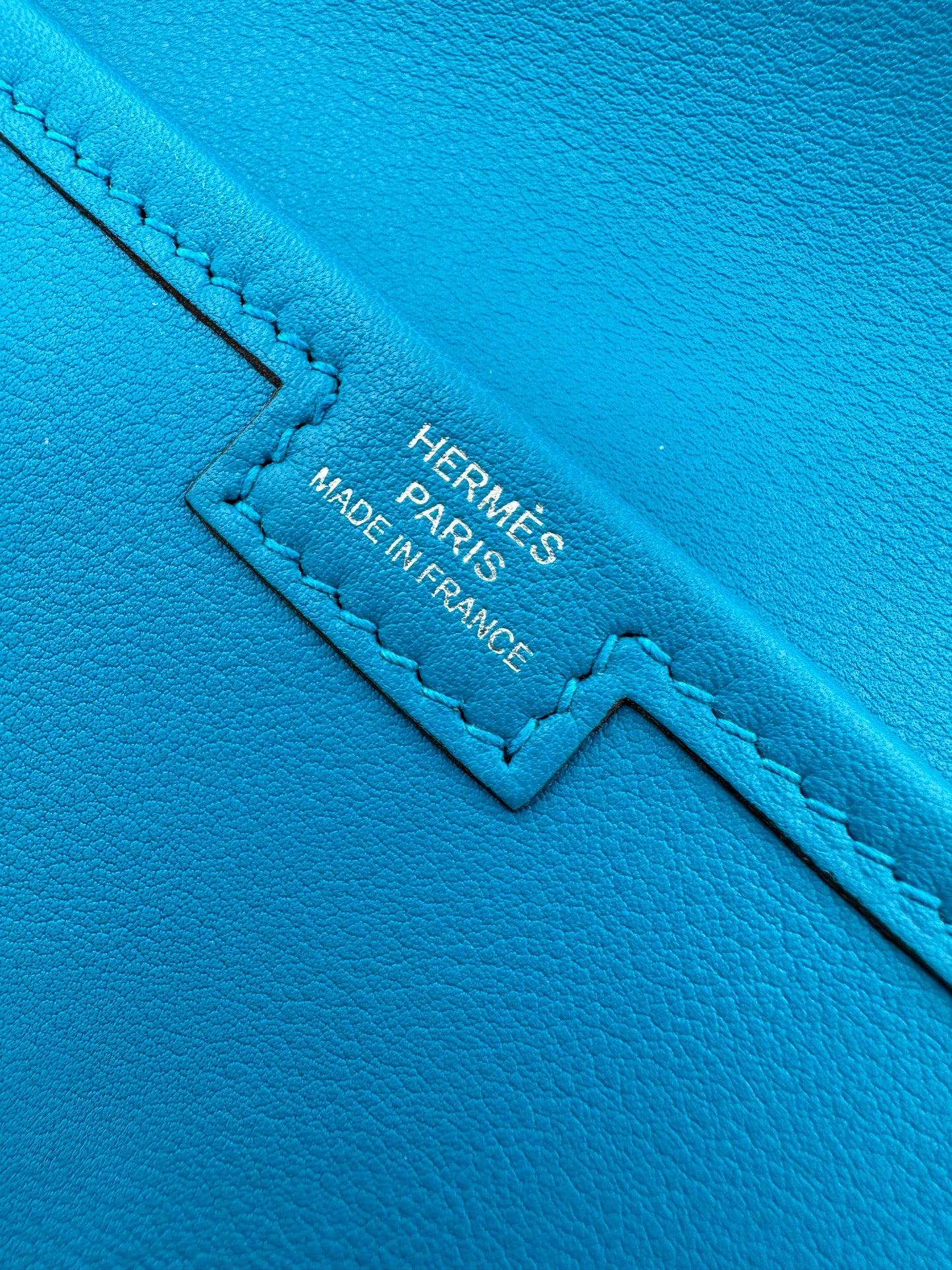 Hermès Jige Elan 29 Bleu Clutch