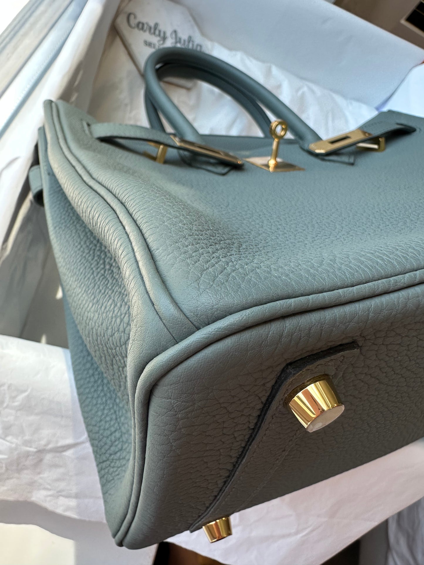 Hermes Birkin 30 Togo Vert Amande GHW