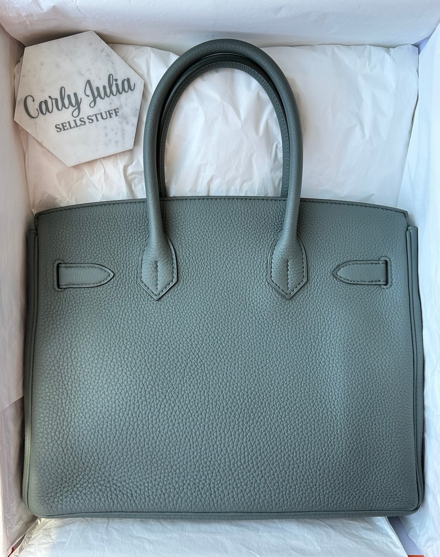 Hermes Birkin 30 Togo Vert Amande GHW