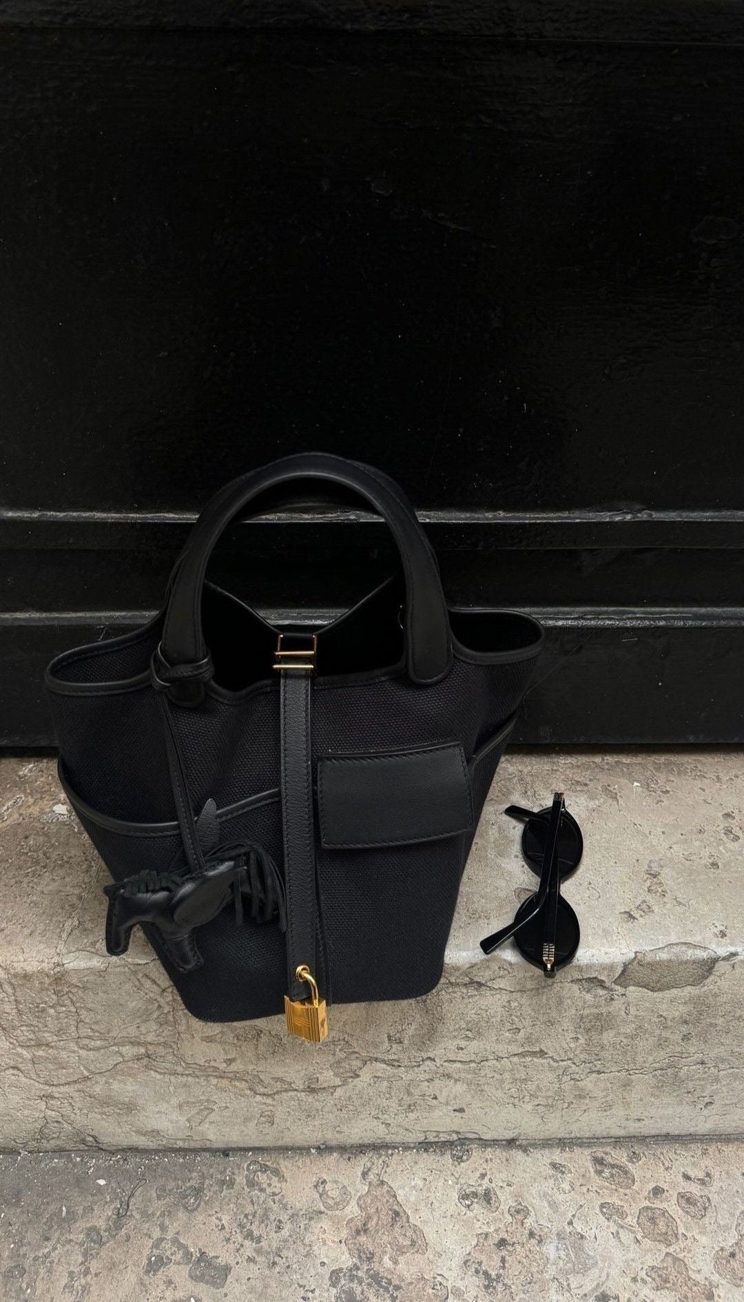 Hermes Cargo Picotin 18 Noir GHW