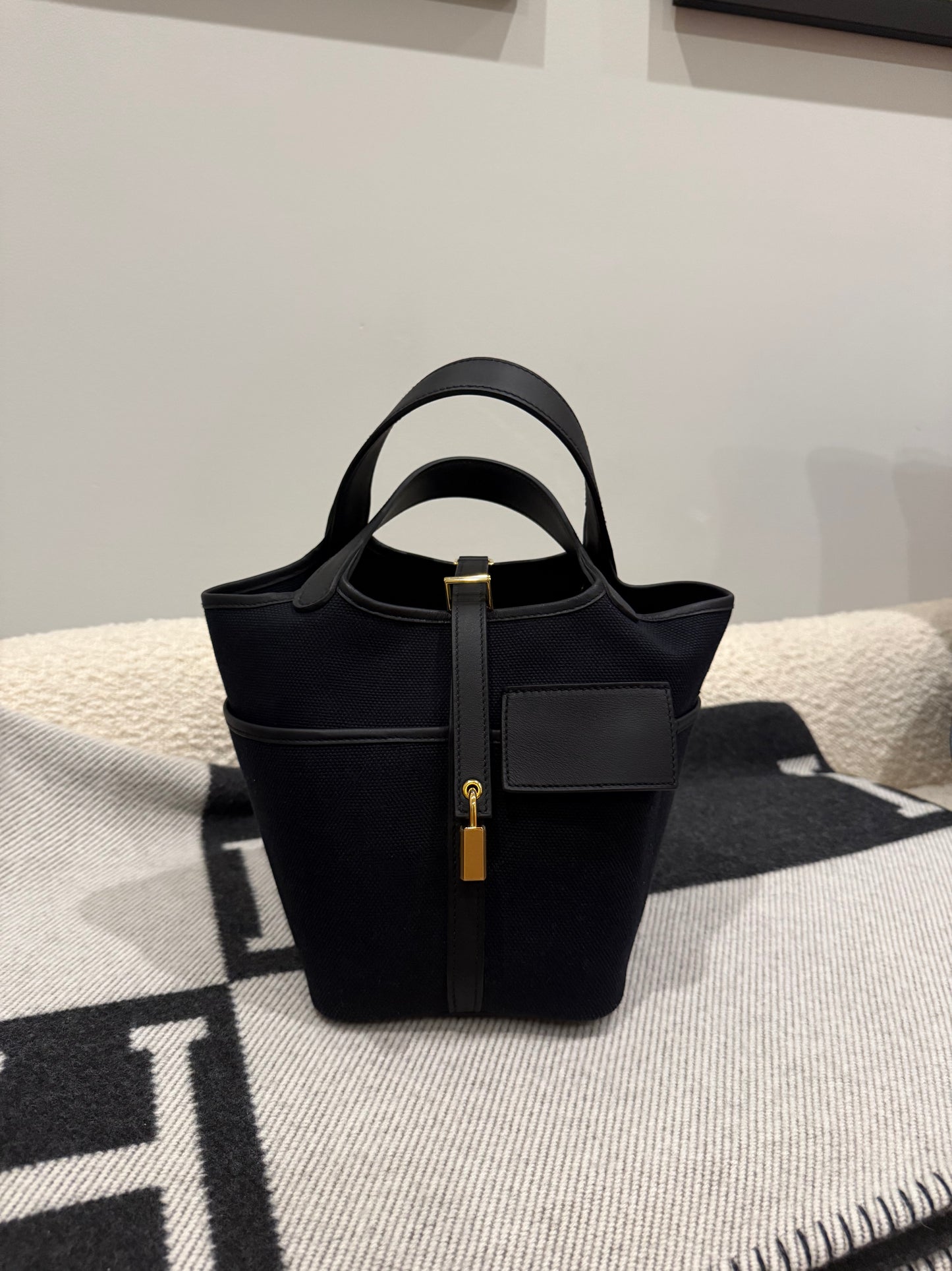 Hermes Cargo Picotin 18 Noir GHW