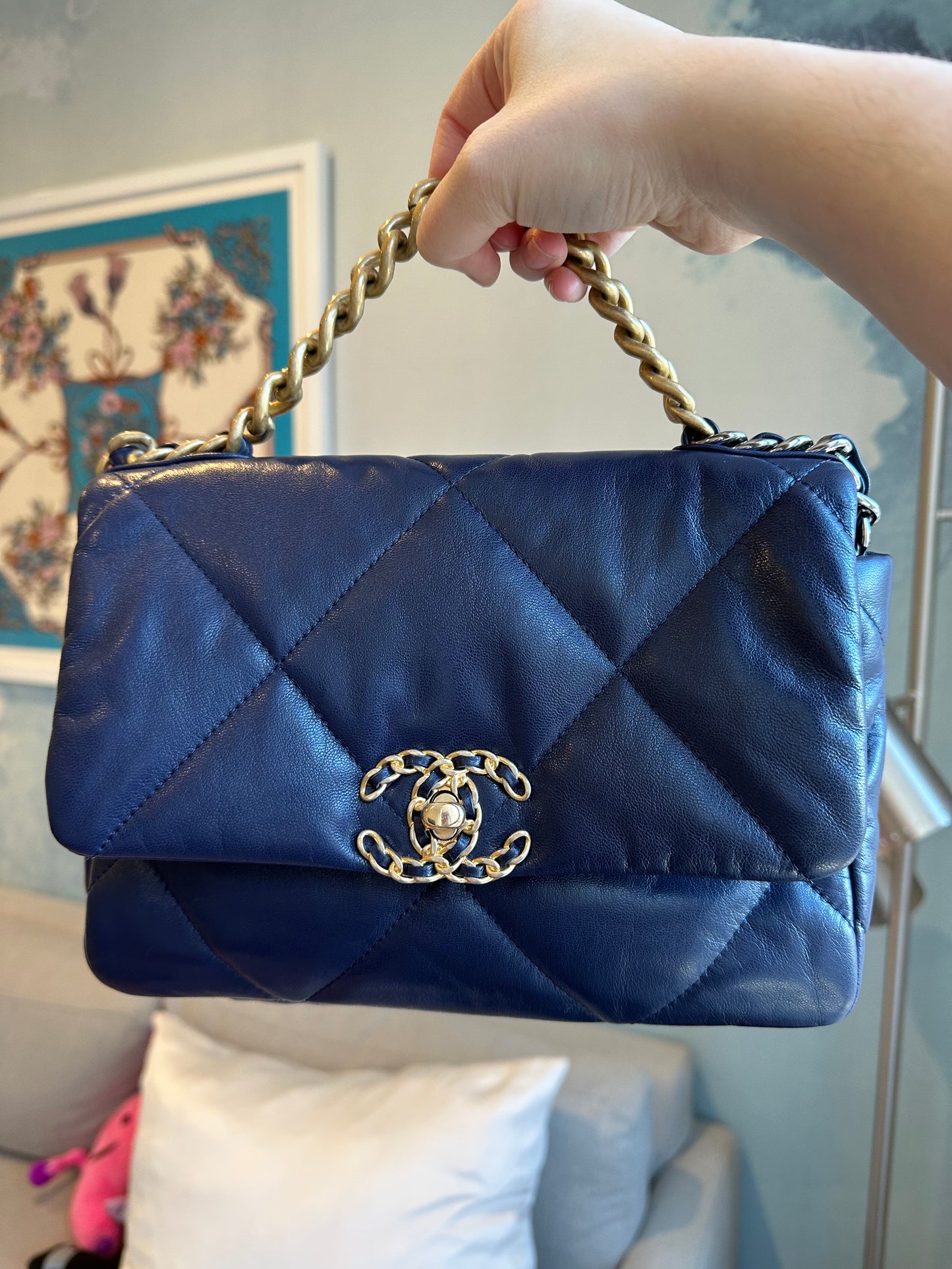 Chanel 19 30 Series Small Navy Flap