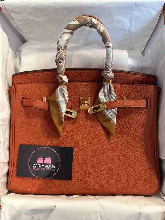Hermes Birkin 25 Togo GHW Cuivre