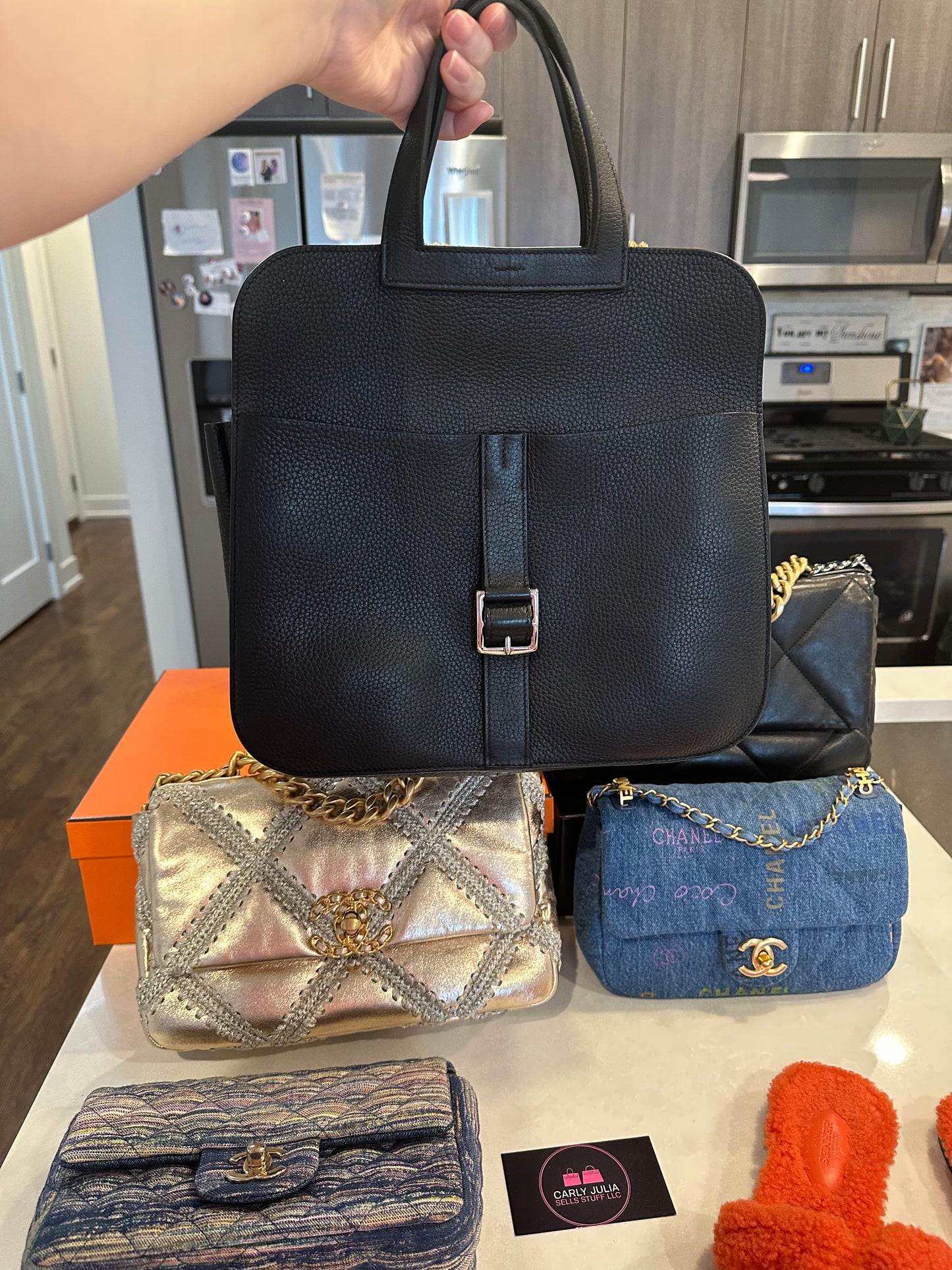 Hermes Halzan 31 Noir PHW