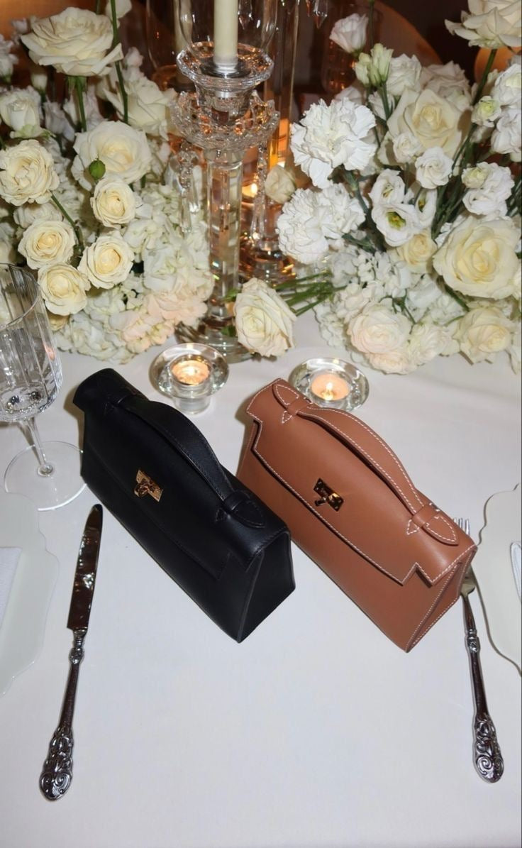 Hermes 2025 Kelly Pochette Noir GHW