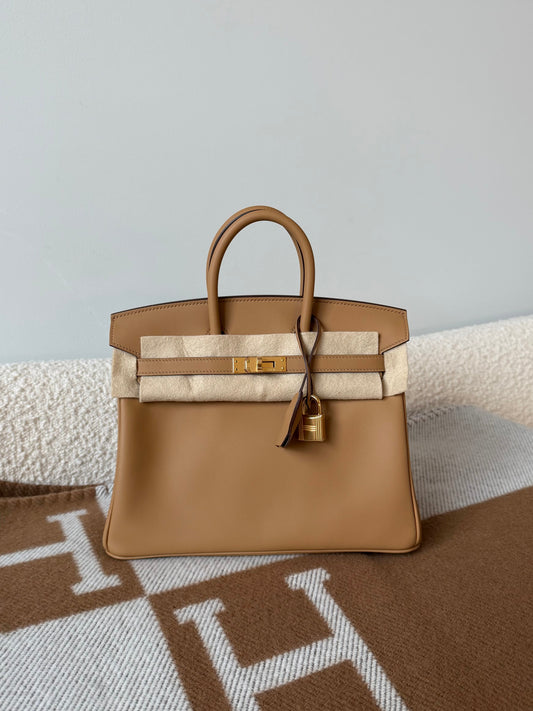 Hermes Birkin 25 Swift Retourne Biscuit GHW : Partial Payment