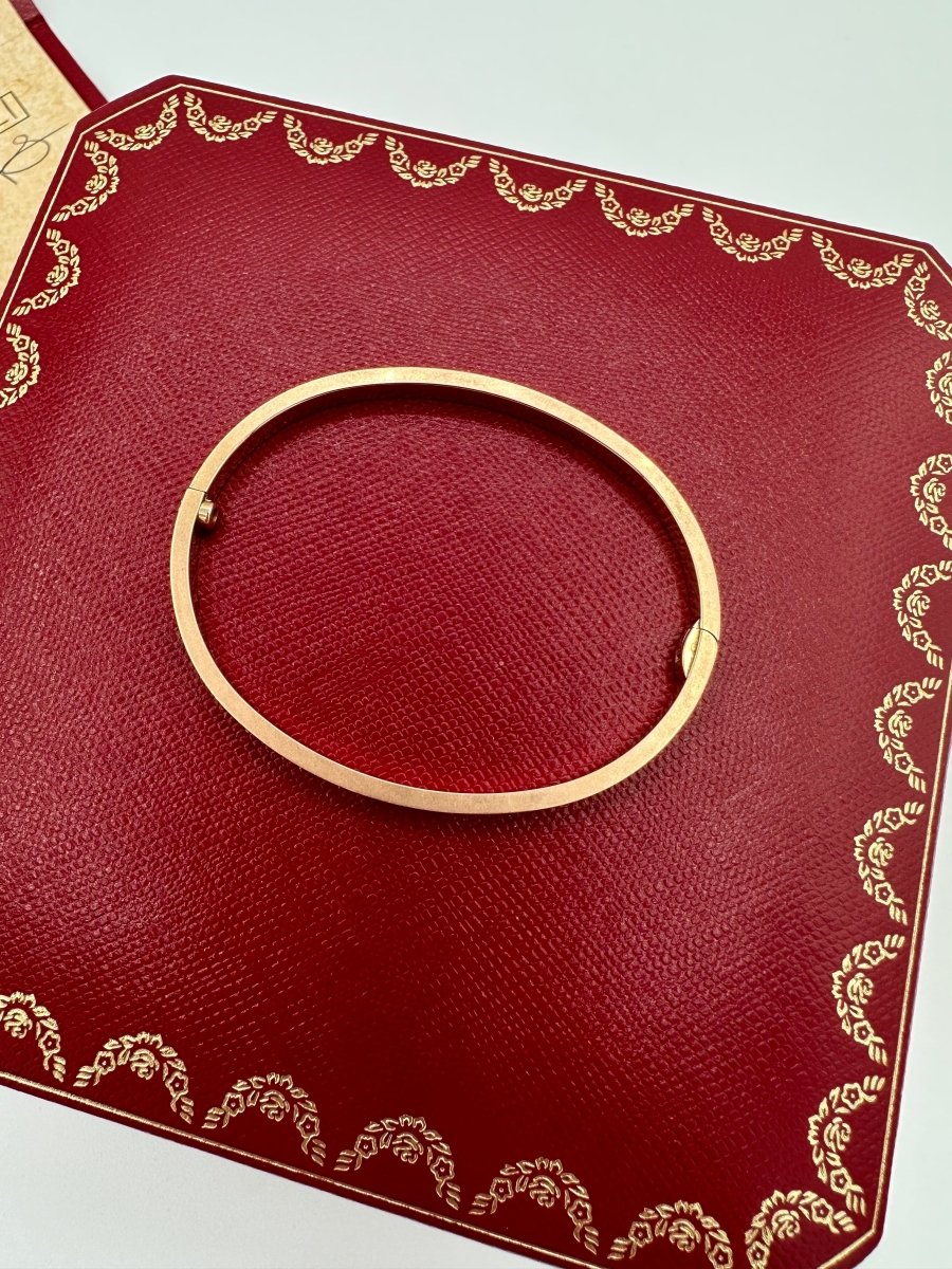 Cartier Small Love Bracelet Size 16 Rose Gold - Carly Julia Sells Stuff, LLC