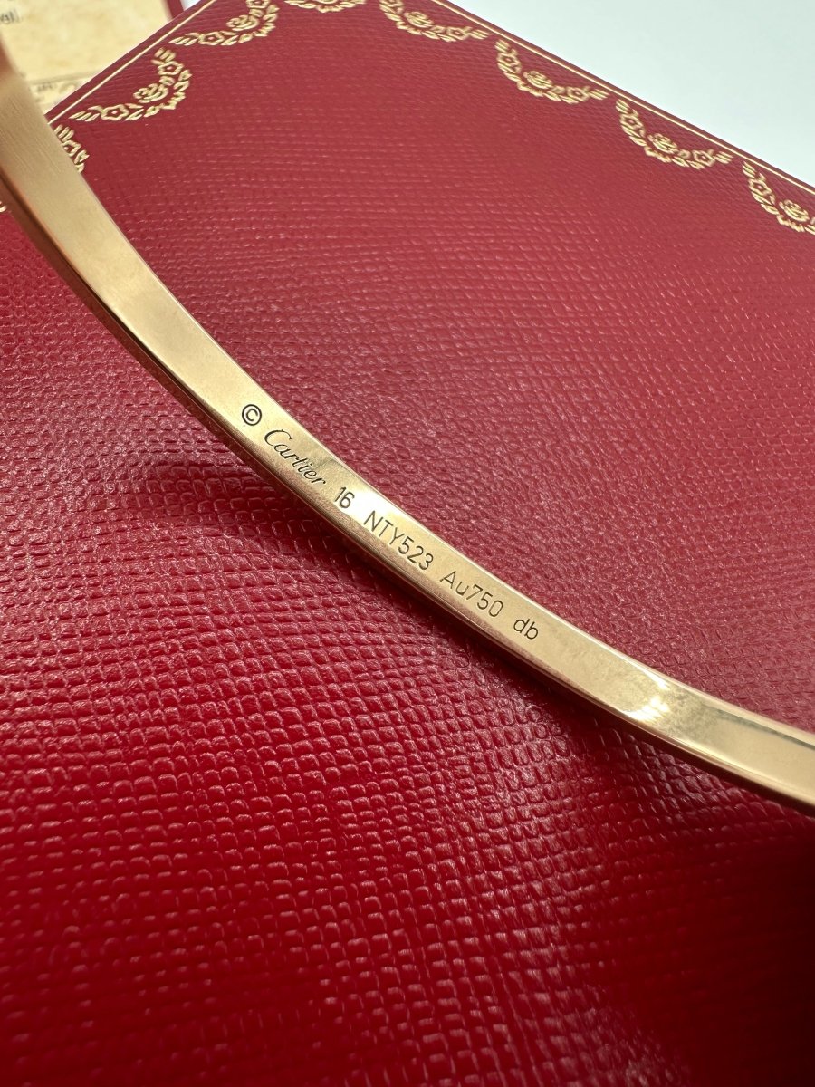 Cartier Small Love Bracelet Size 16 Rose Gold - Carly Julia Sells Stuff, LLC