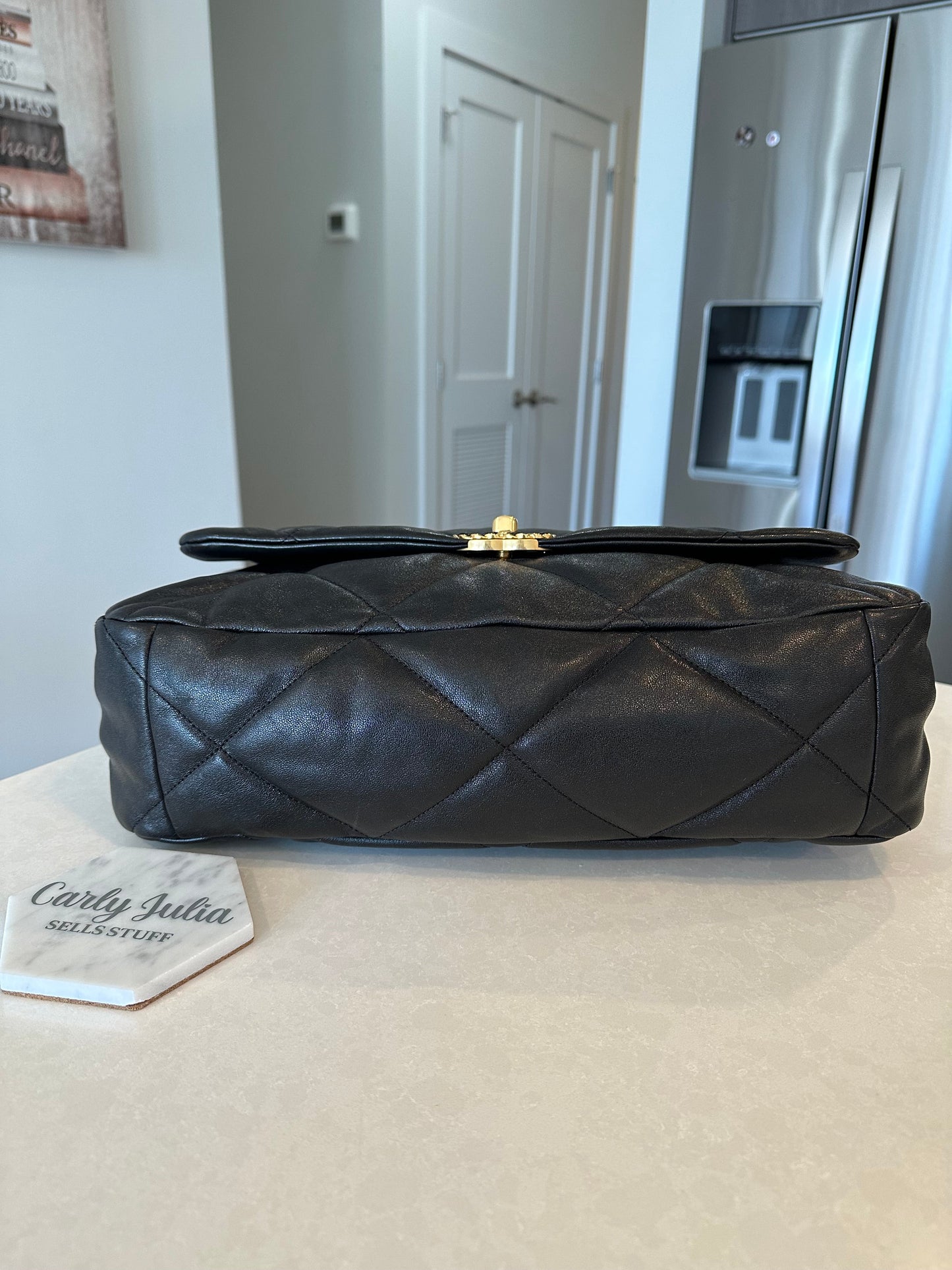 CHANEL 19 Maxi Black Flap - Carly Julia Sells Stuff, LLC