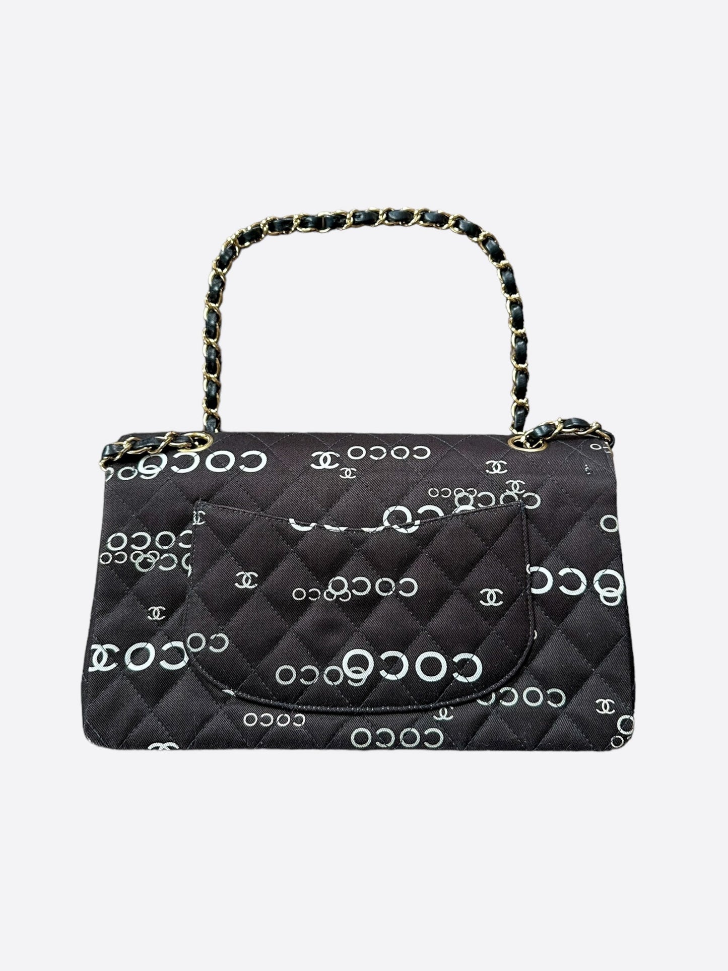 Chanel Black & White Coco Logo Double Flap Bag - Carly Julia Sells Stuff, LLC