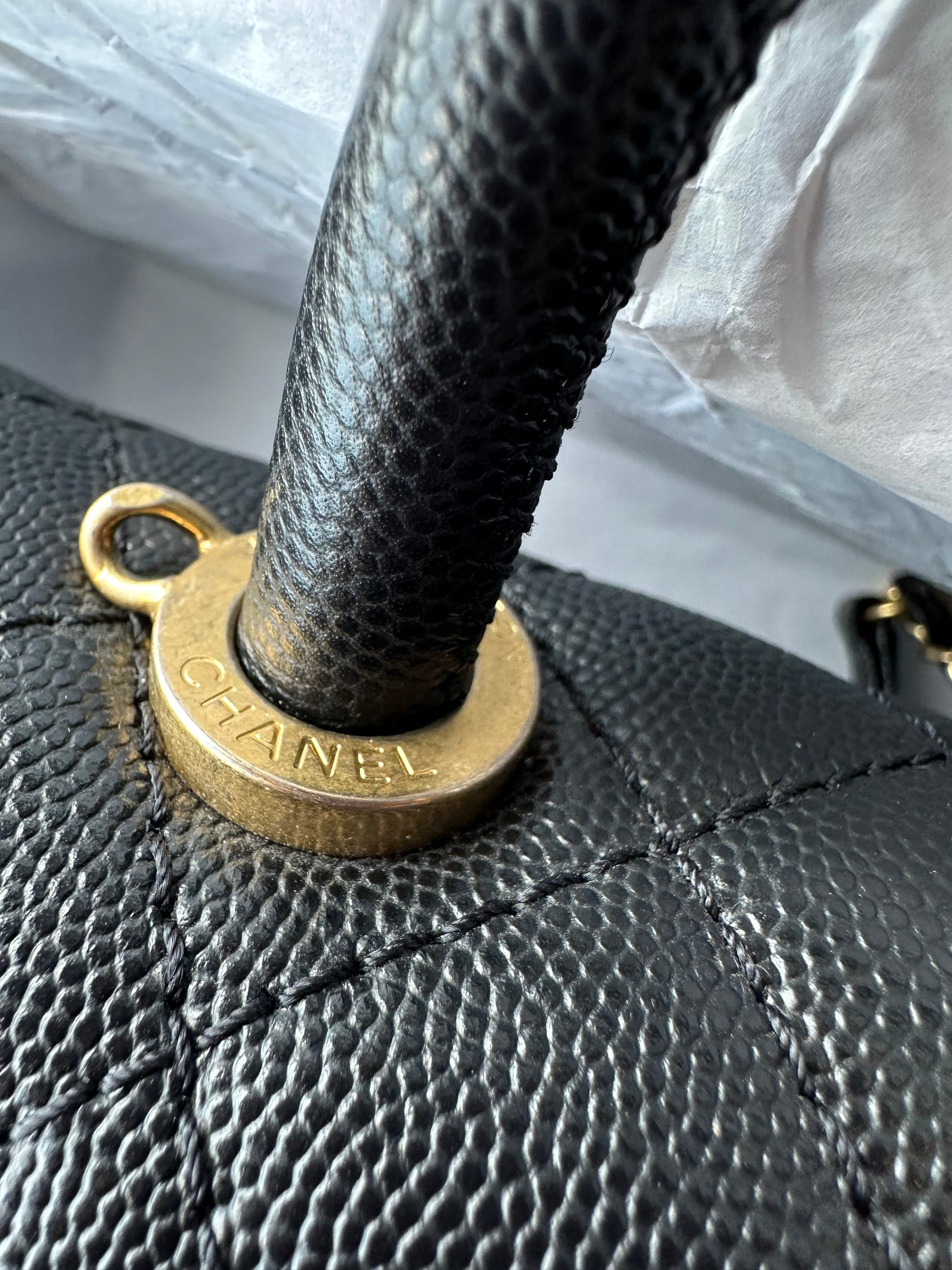 CHANEL Mini Black Caviar Coco Handle - Carly Julia Sells Stuff, LLC