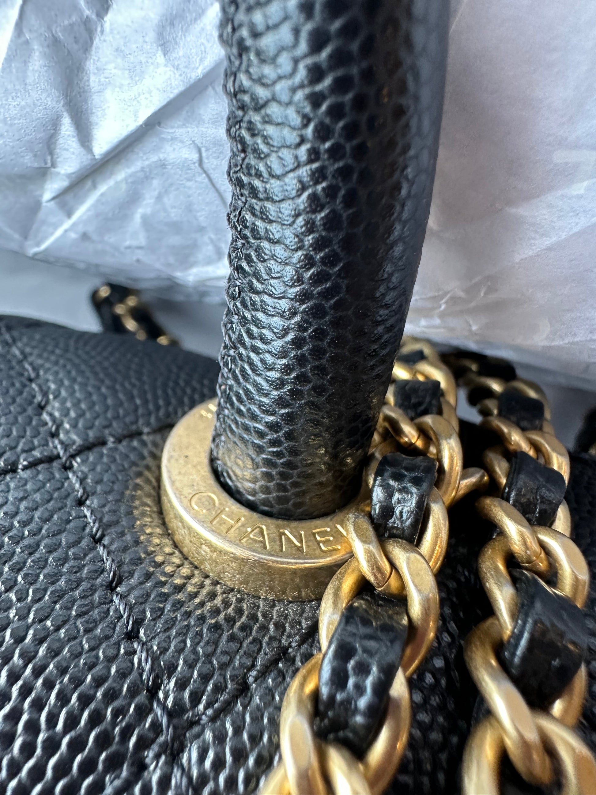 CHANEL Mini Black Caviar Coco Handle - Carly Julia Sells Stuff, LLC