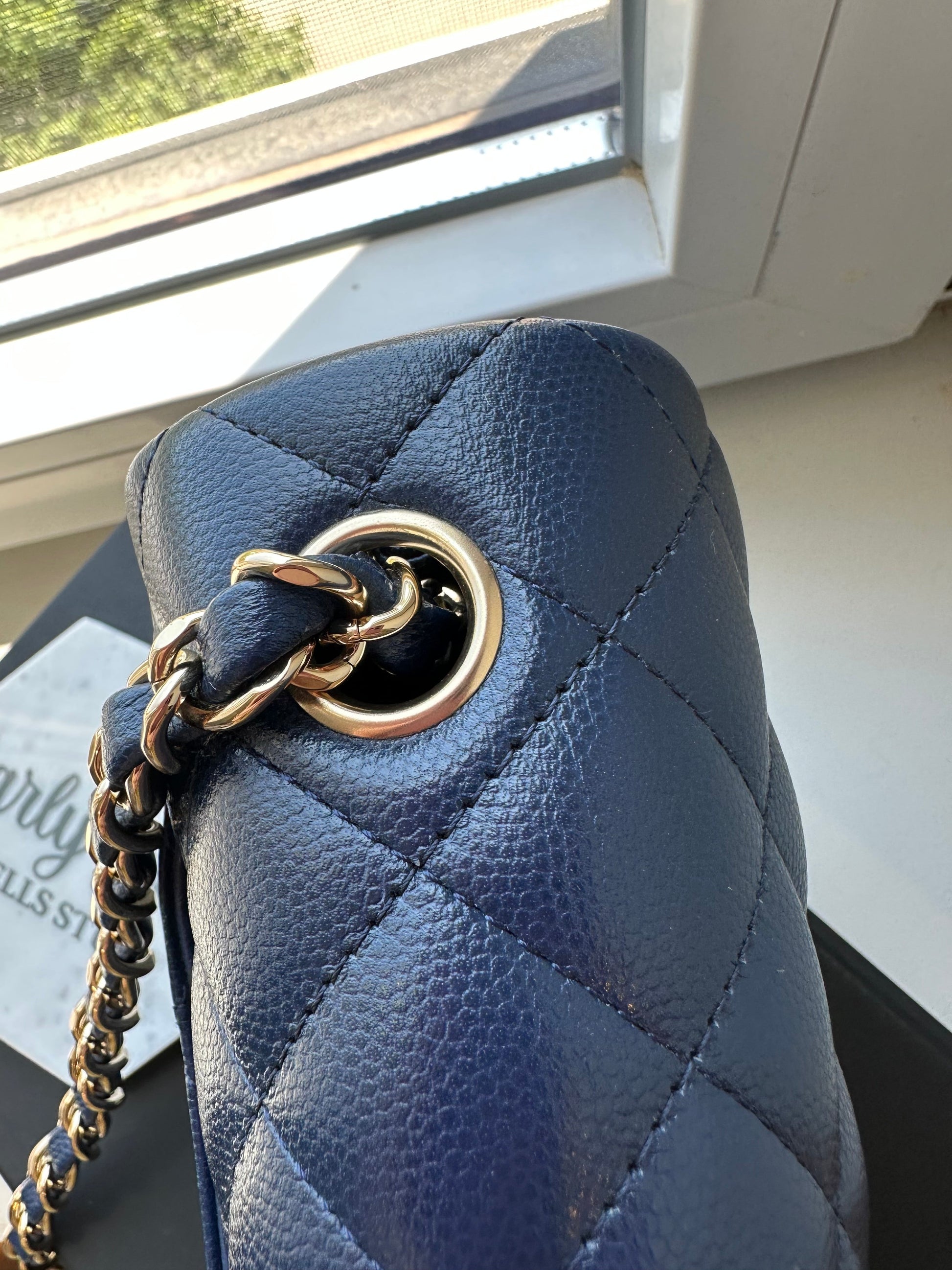 CHANEL Mini Caviar Navy GHW - Carly Julia Sells Stuff, LLC