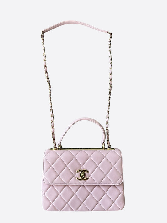 Chanel Pink Quilted Trendy CC Shoulder Bag - Carly Julia Sells Stuff, LLC