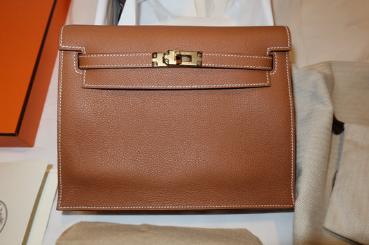 DEPOSIT: Hermes Kelly Danse Evercolor Gold on Gold - Carly Julia Sells Stuff, LLC