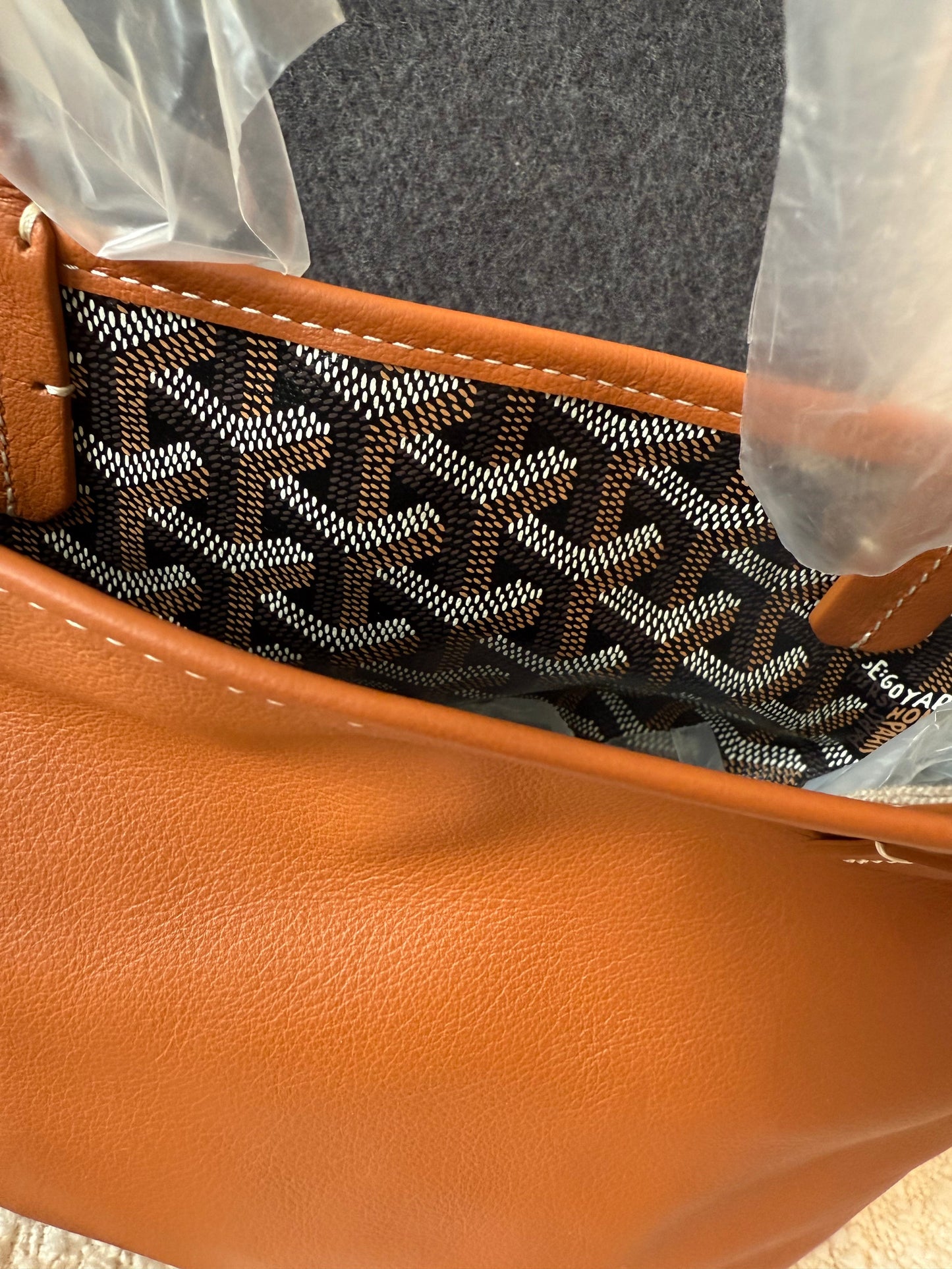 Goyard Goyardine Black Tan Mini Anjou Reversible Tote - Carly Julia Sells Stuff, LLC