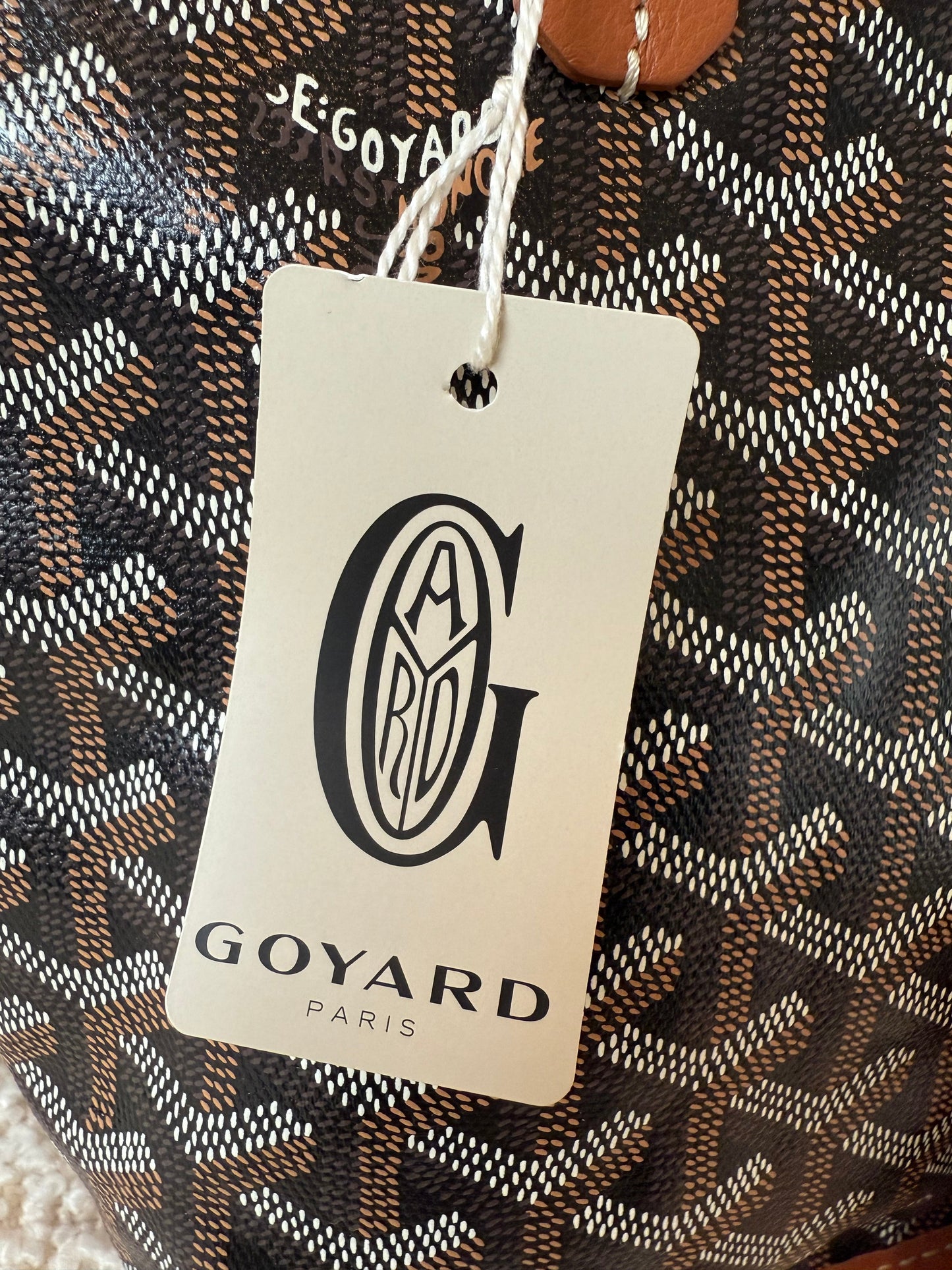 Goyard Goyardine Black Tan Mini Anjou Reversible Tote - Carly Julia Sells Stuff, LLC