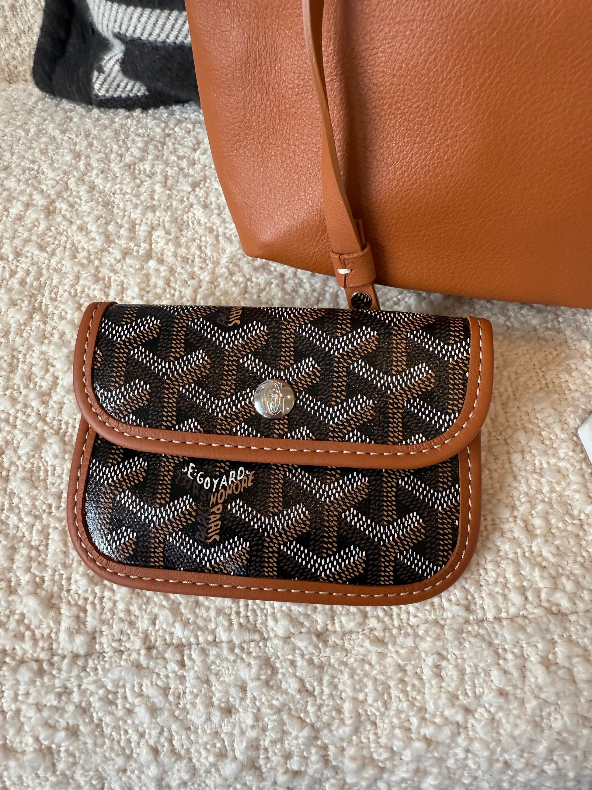 Goyard Goyardine Black Tan Mini Anjou Reversible Tote - Carly Julia Sells Stuff, LLC