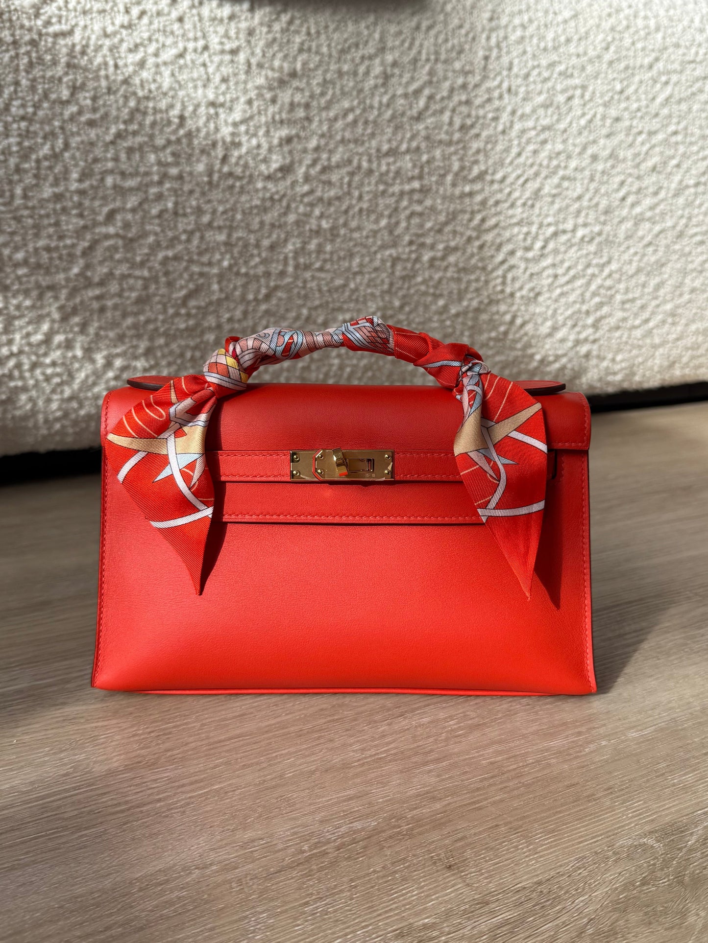 Hermes 2020 Kelly Pochette Capucine GHW - Carly Julia Sells Stuff, LLC