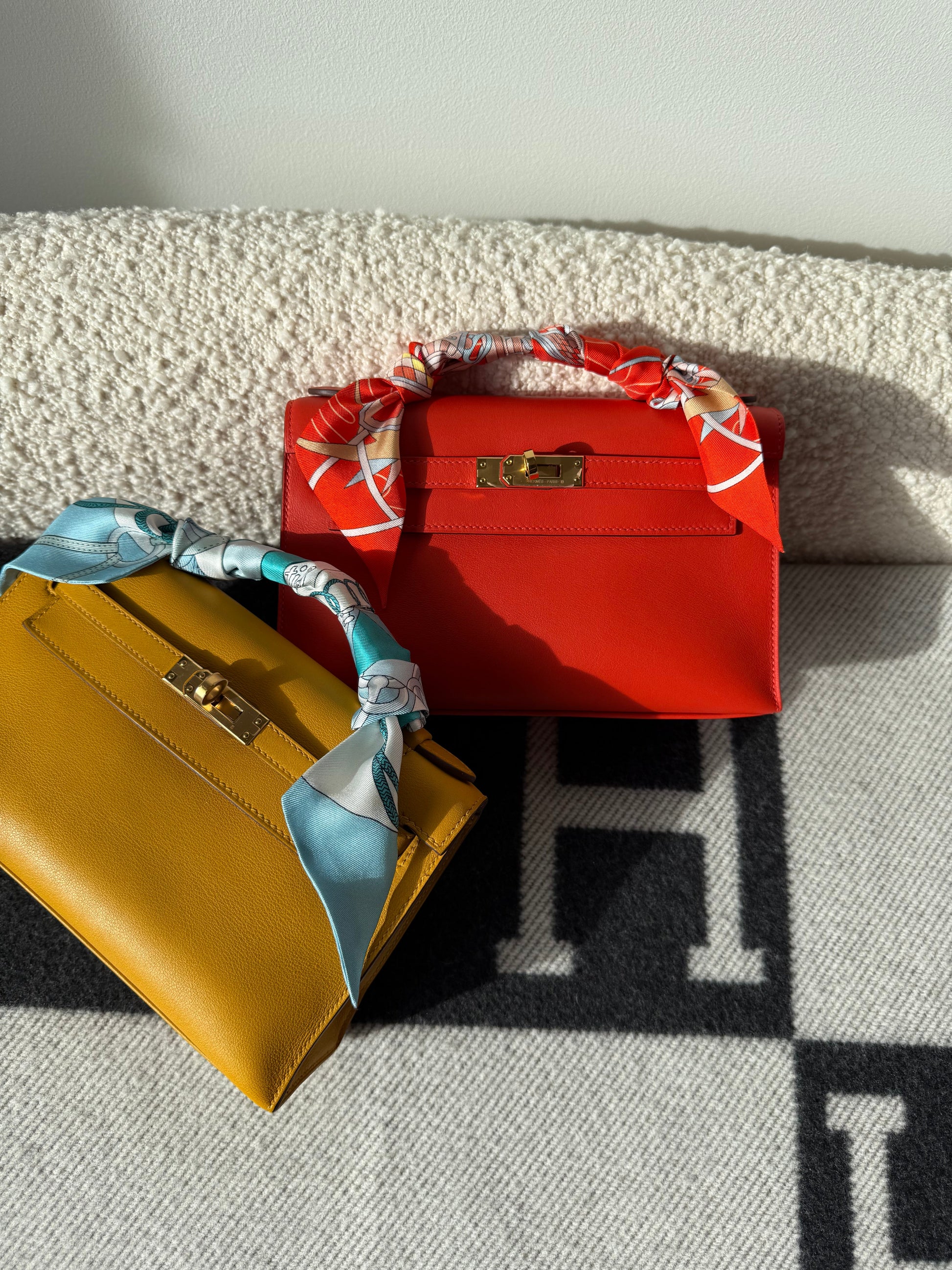 Hermes 2020 Kelly Pochette Capucine GHW - Carly Julia Sells Stuff, LLC