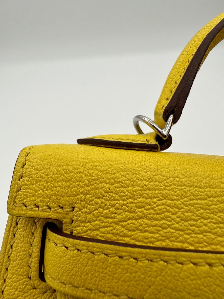 Hermes 2022 Mini Kelly 20 Lime Chèvre PHW - Carly Julia Sells Stuff, LLC